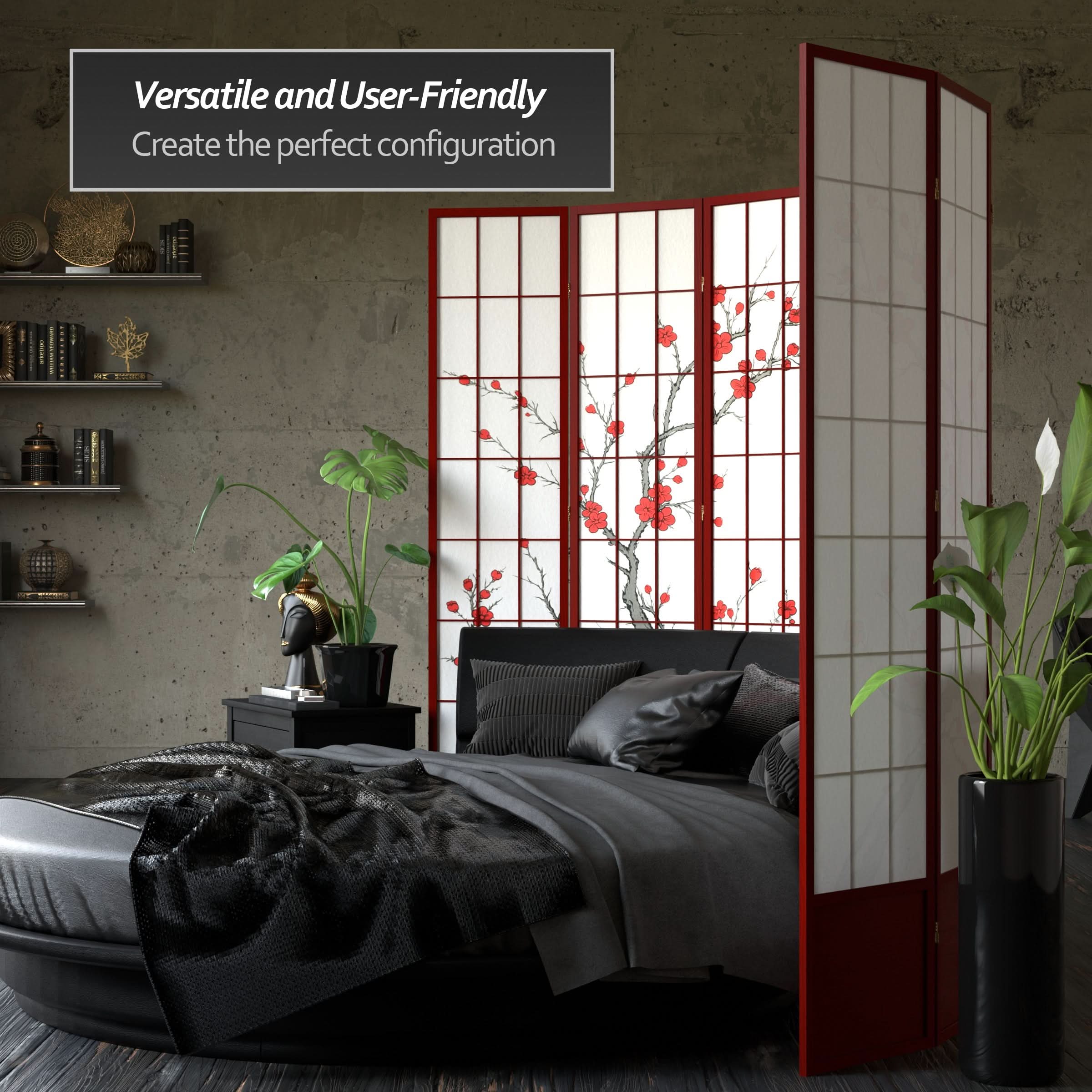 7 ft. Tall Cherry Blossom Shoji Screen - Image 35