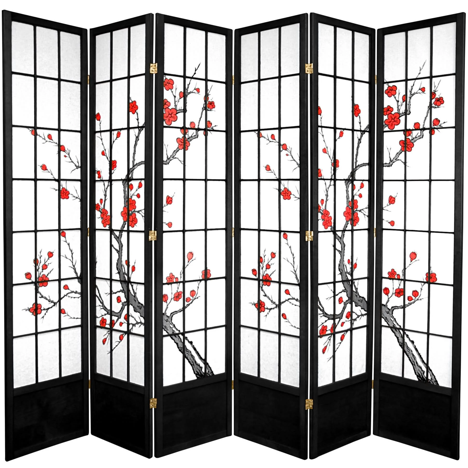 7 ft. Tall Cherry Blossom Shoji Screen - Image 5