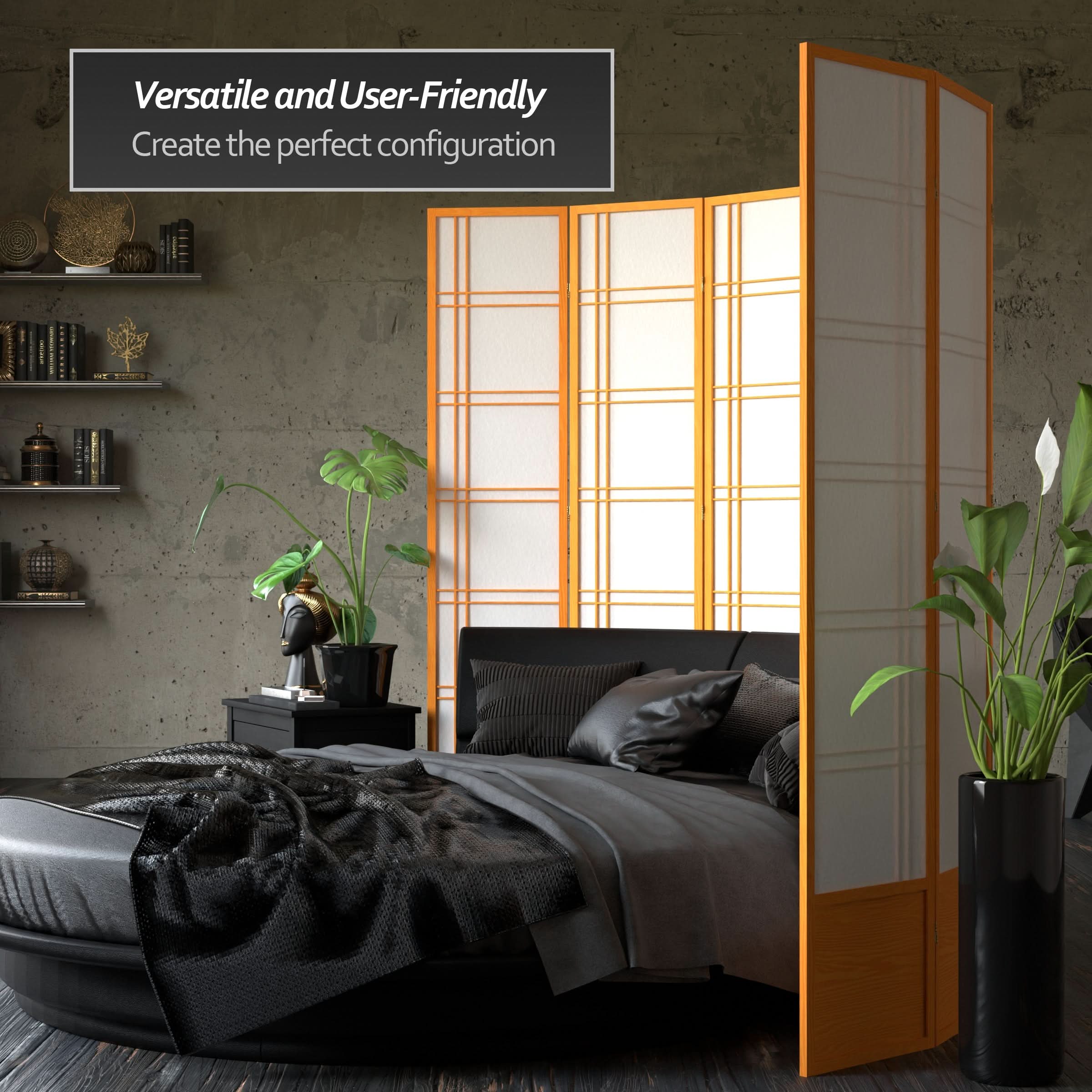 7 ft. Tall Double Cross Shoji Screen - Image 54