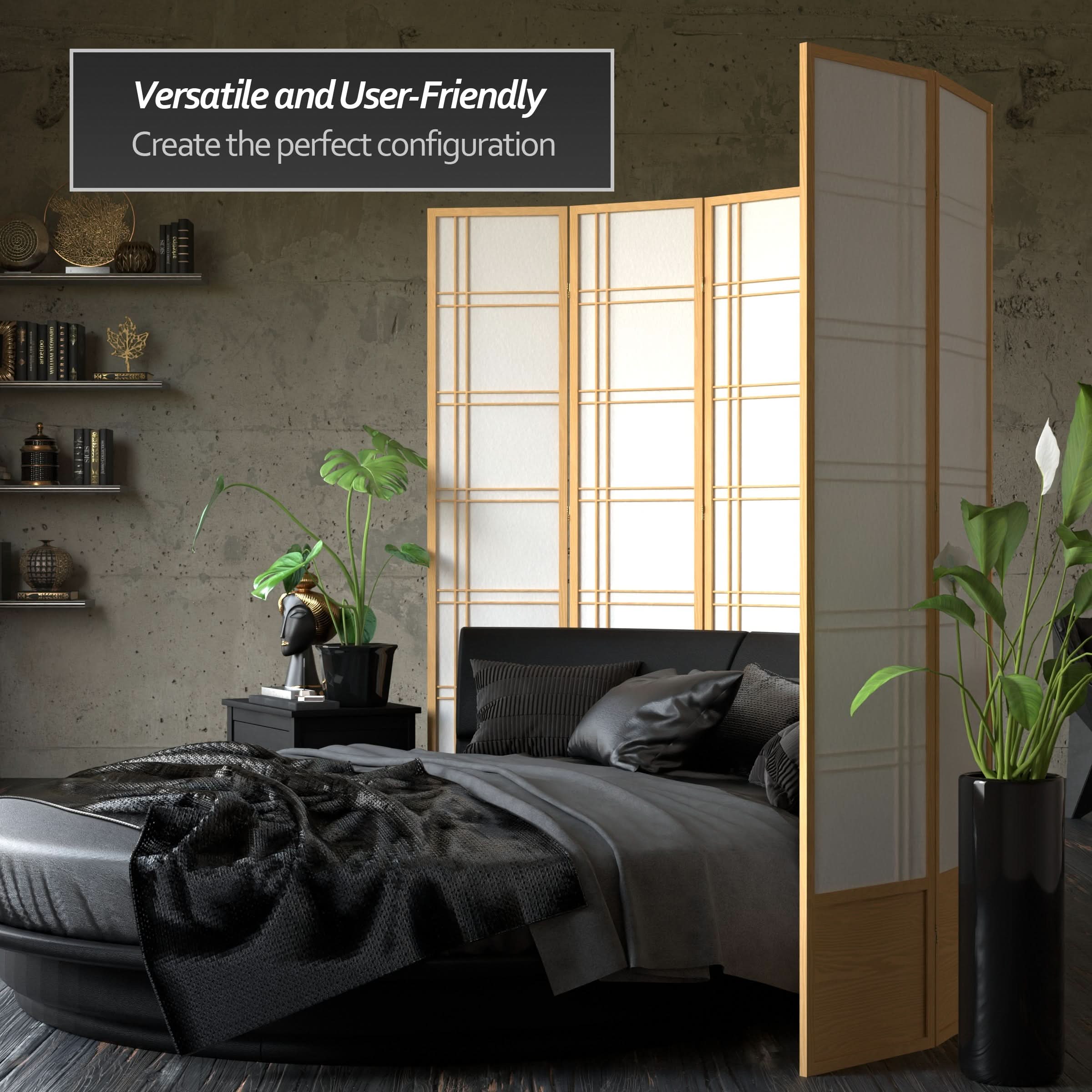 7 ft. Tall Double Cross Shoji Screen - Image 58