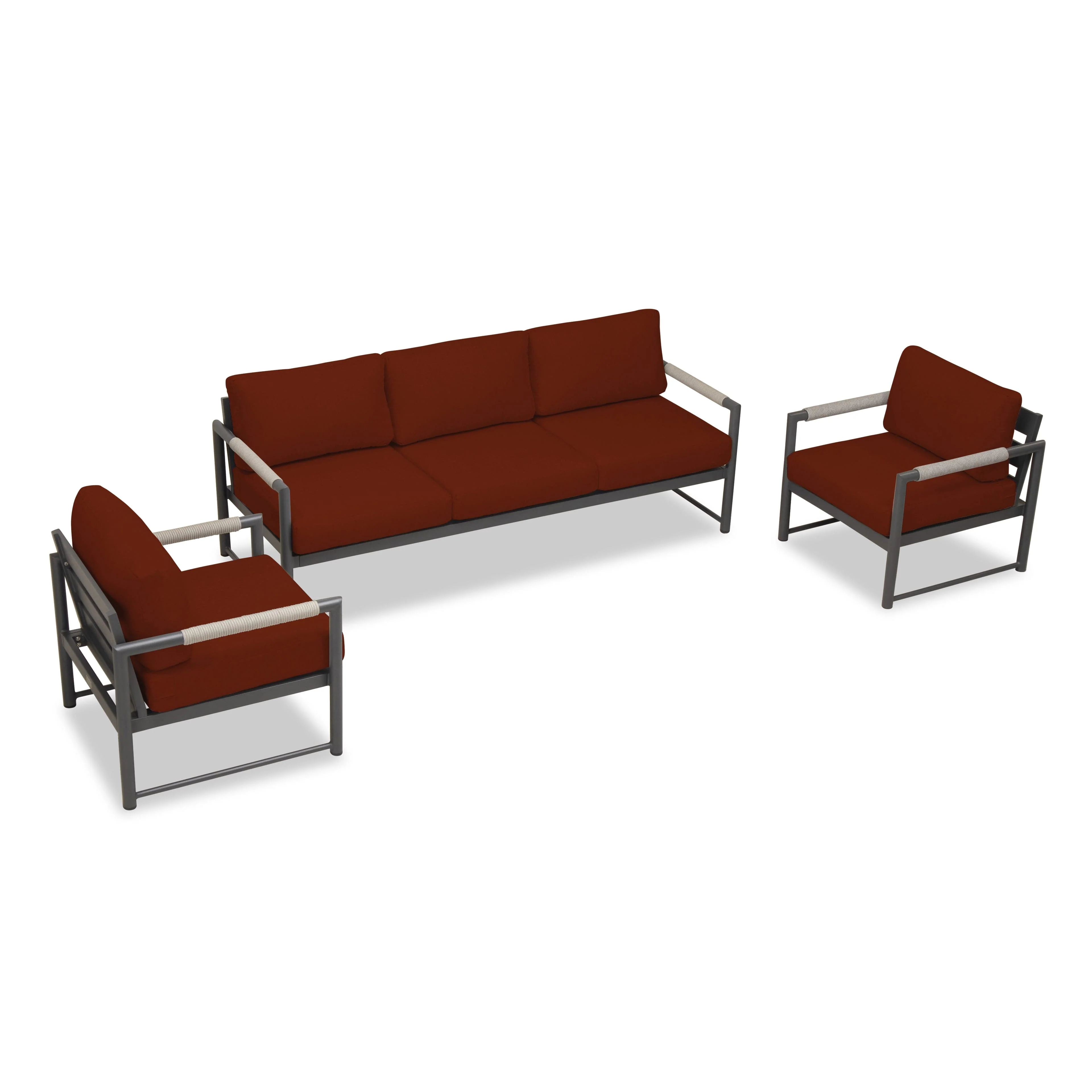 Alto 3 Piece Sofa Club Chair Set - Image 30