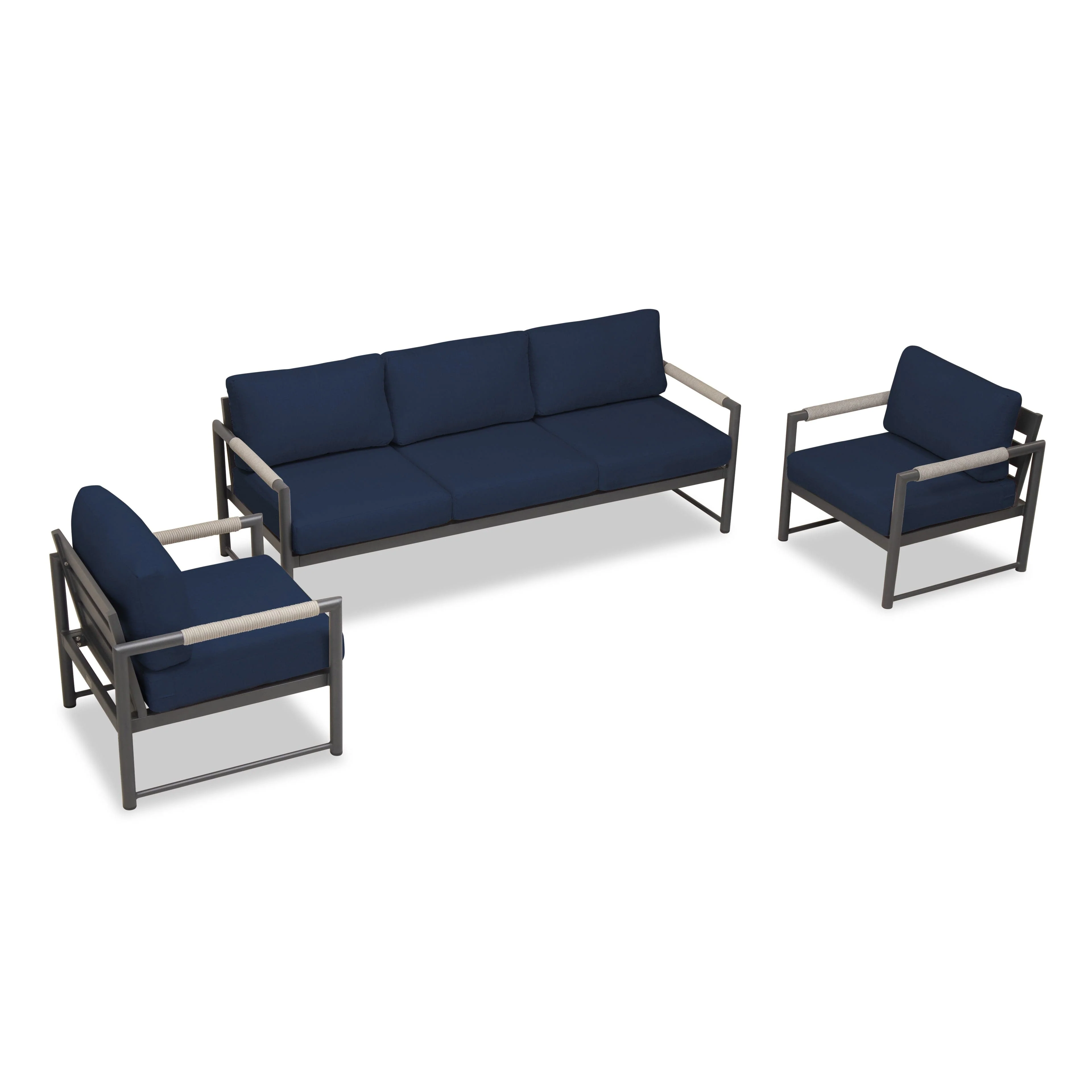 Alto 3 Piece Sofa Club Chair Set - Image 31