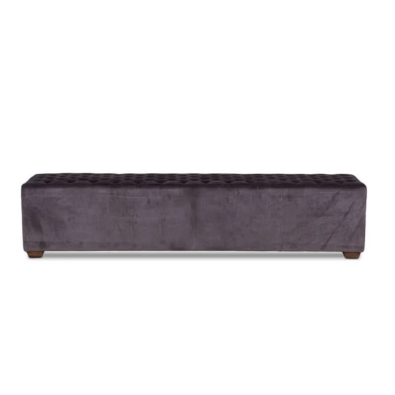 Arabella Mid-Century Modern Velvet Bench - Image 5