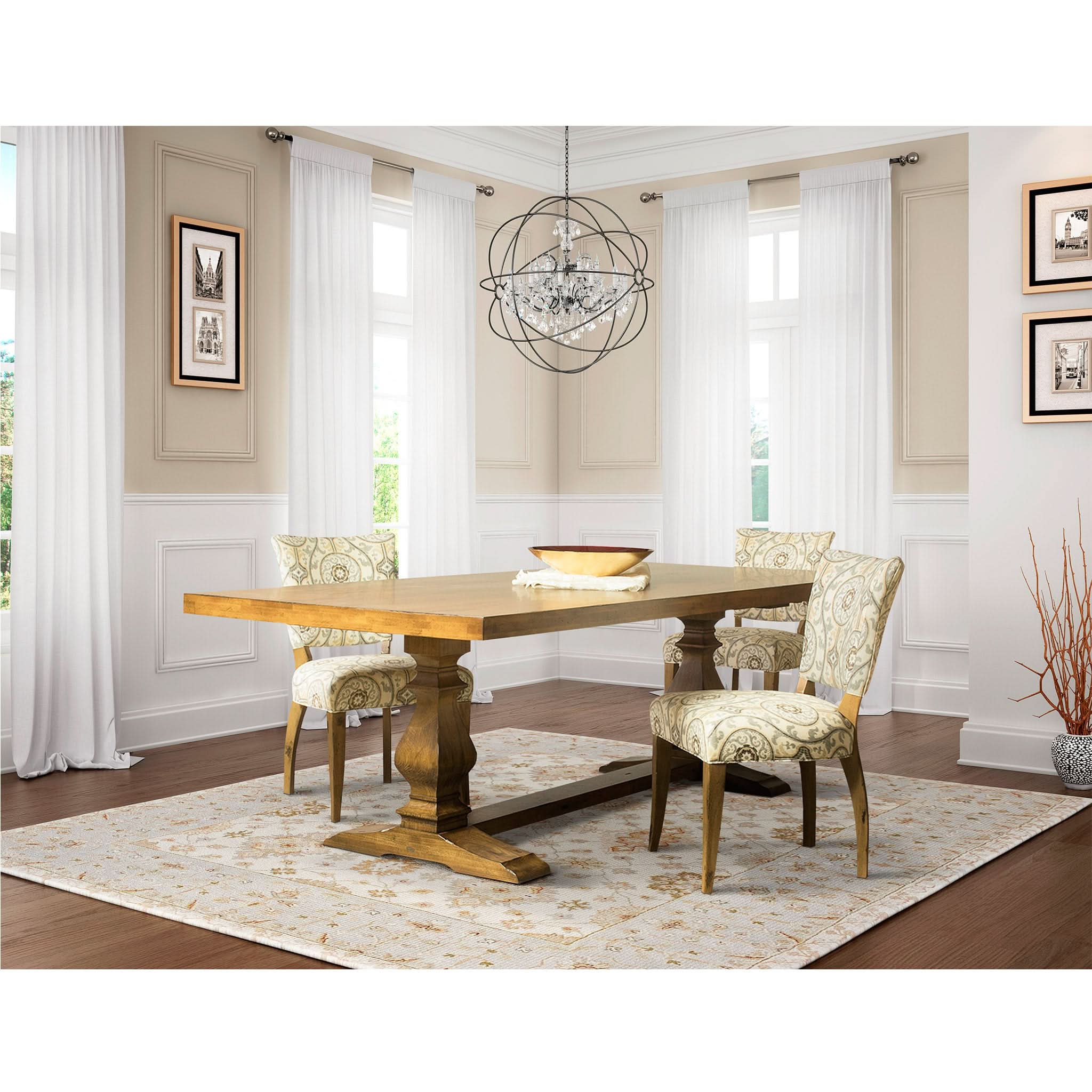 Ashford Extension Trestle Table Dining Table - Image 5