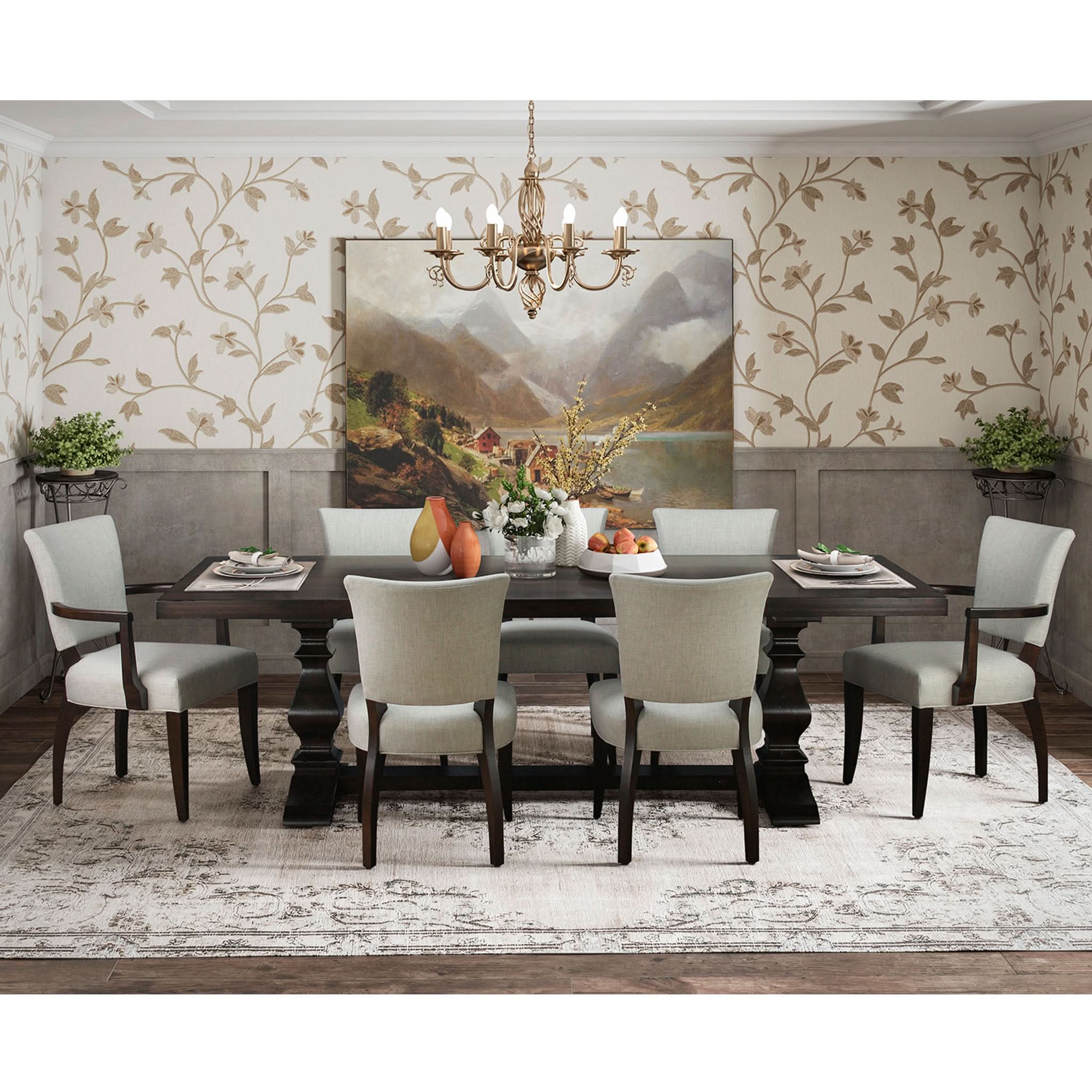 Ashford Extension Trestle Table Dining Table - Image 4