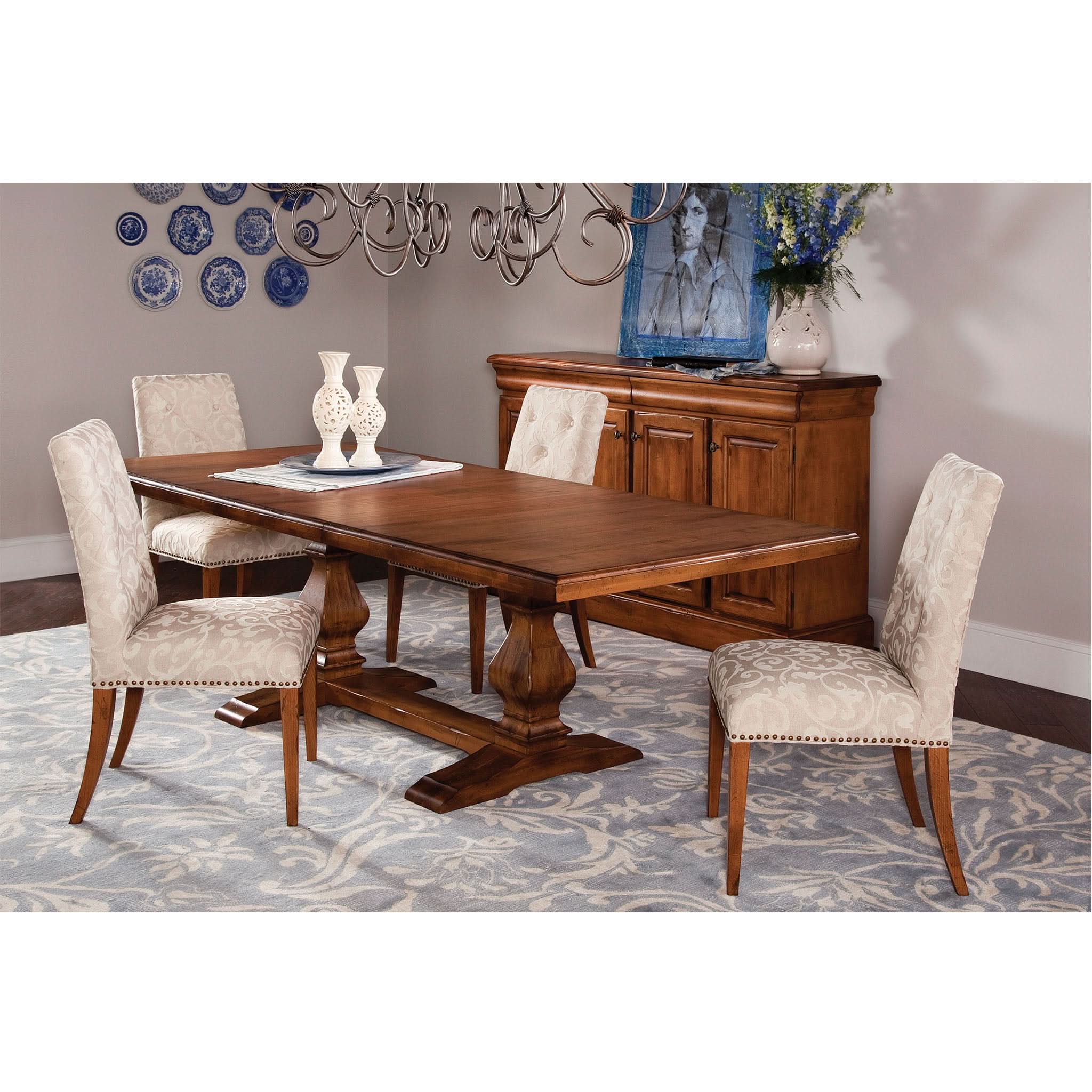 Ashford Extension Trestle Table Dining Table - Image 3