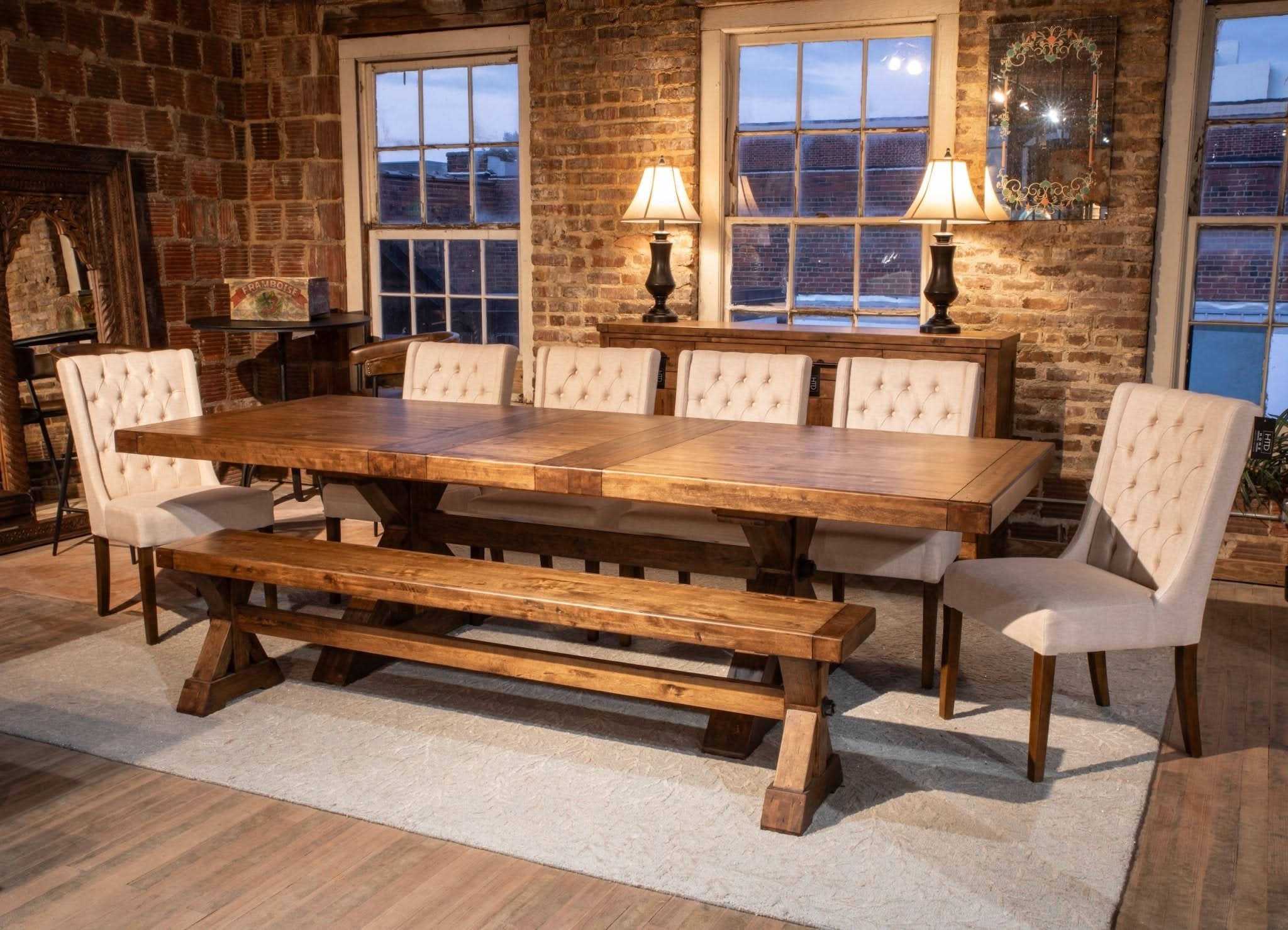 Aspen Birch Wood Extension Dining Table - Image 4