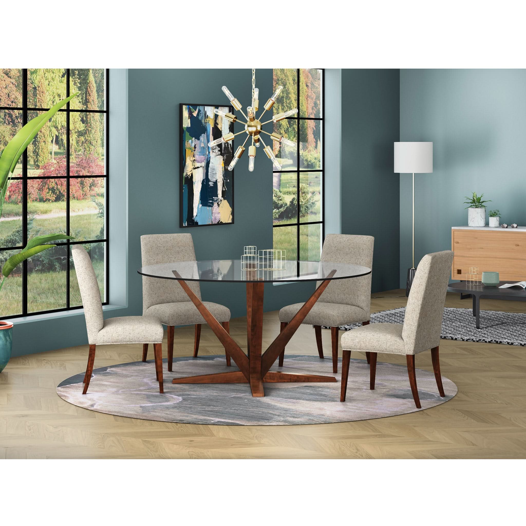 Aura Glass Round Dining Table - Image 3
