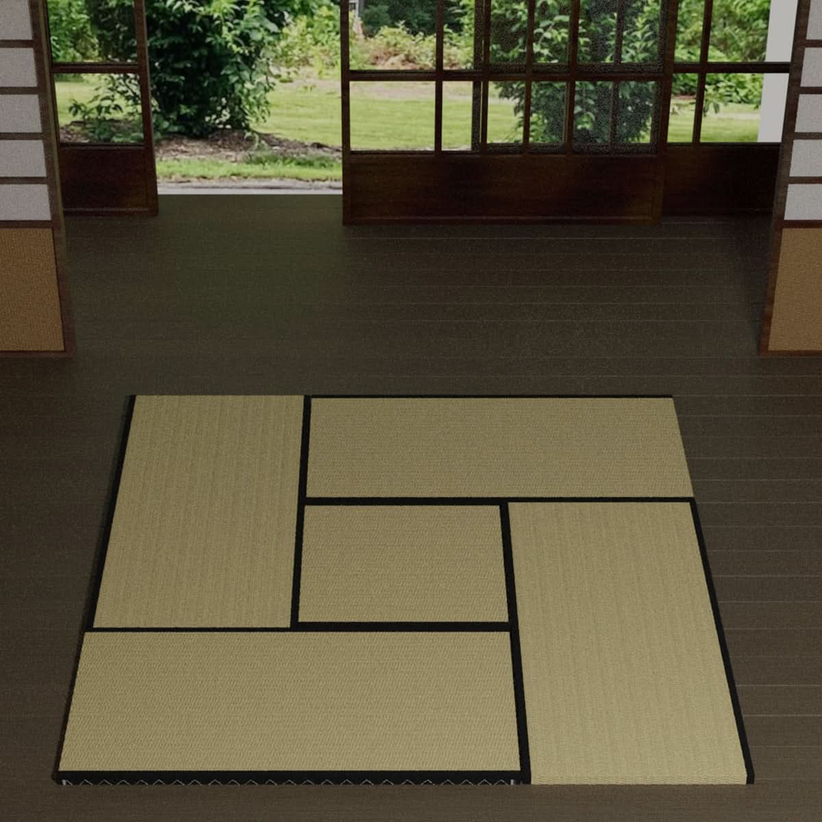 Auspicious 5-Piece Tatami Mat Set - Image 4