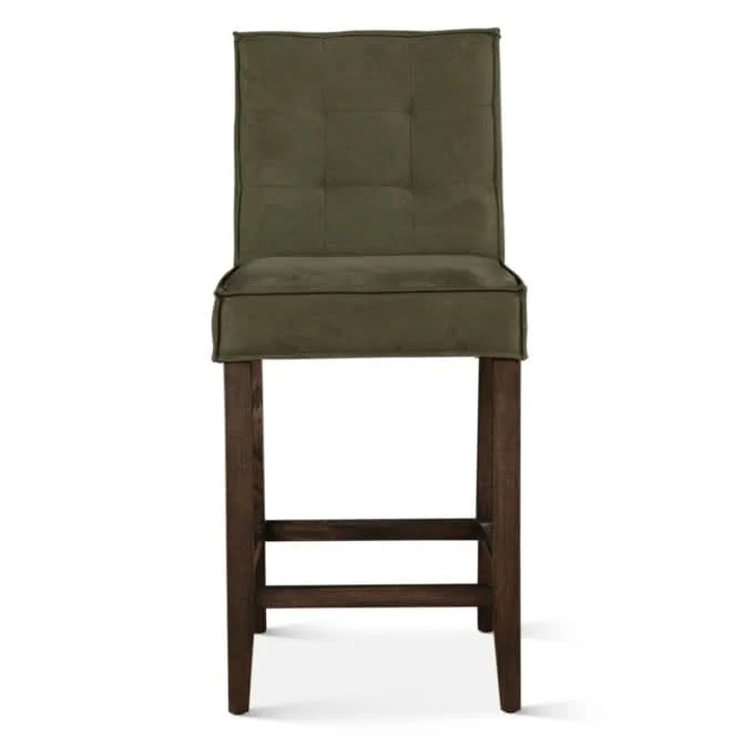 Aven Green Eco-Suede Counter Chair - Image 2