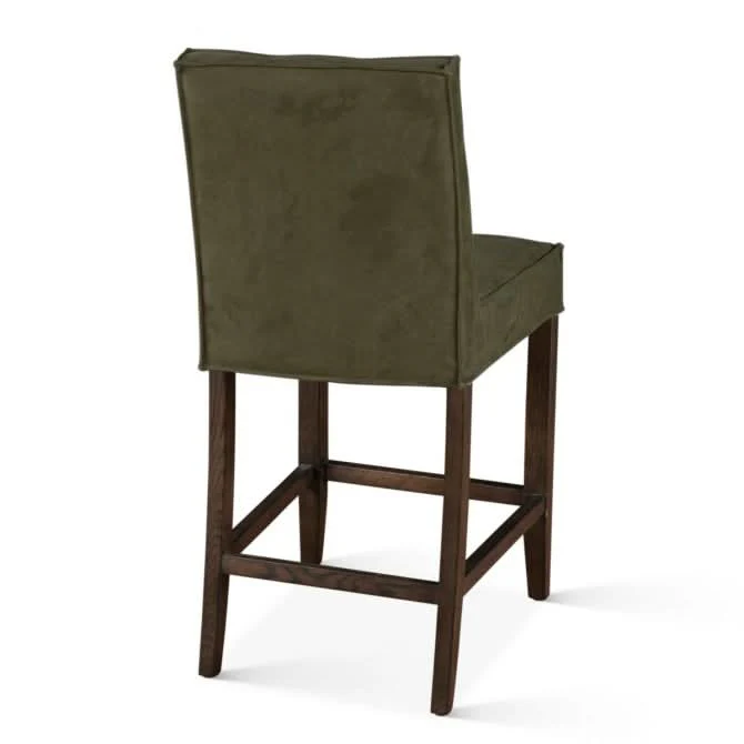 Aven Green Eco-Suede Counter Chair - Image 4
