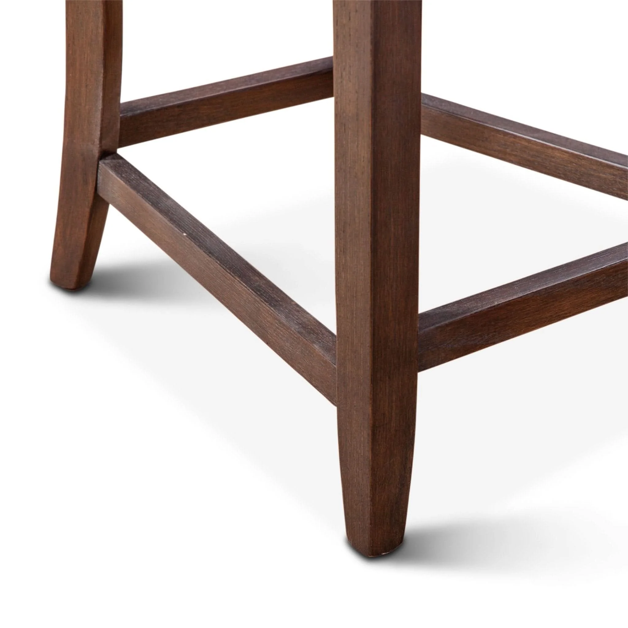 Avery Casual Dark Brown Leather Counter Chair with Matte Brown Legs - Image 7