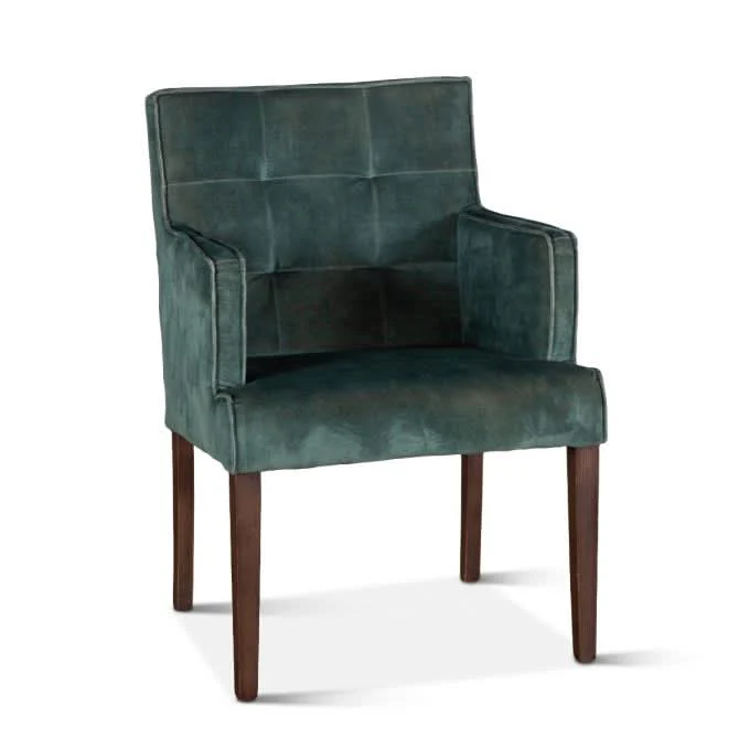 Avery Green Velvet Arm Chair