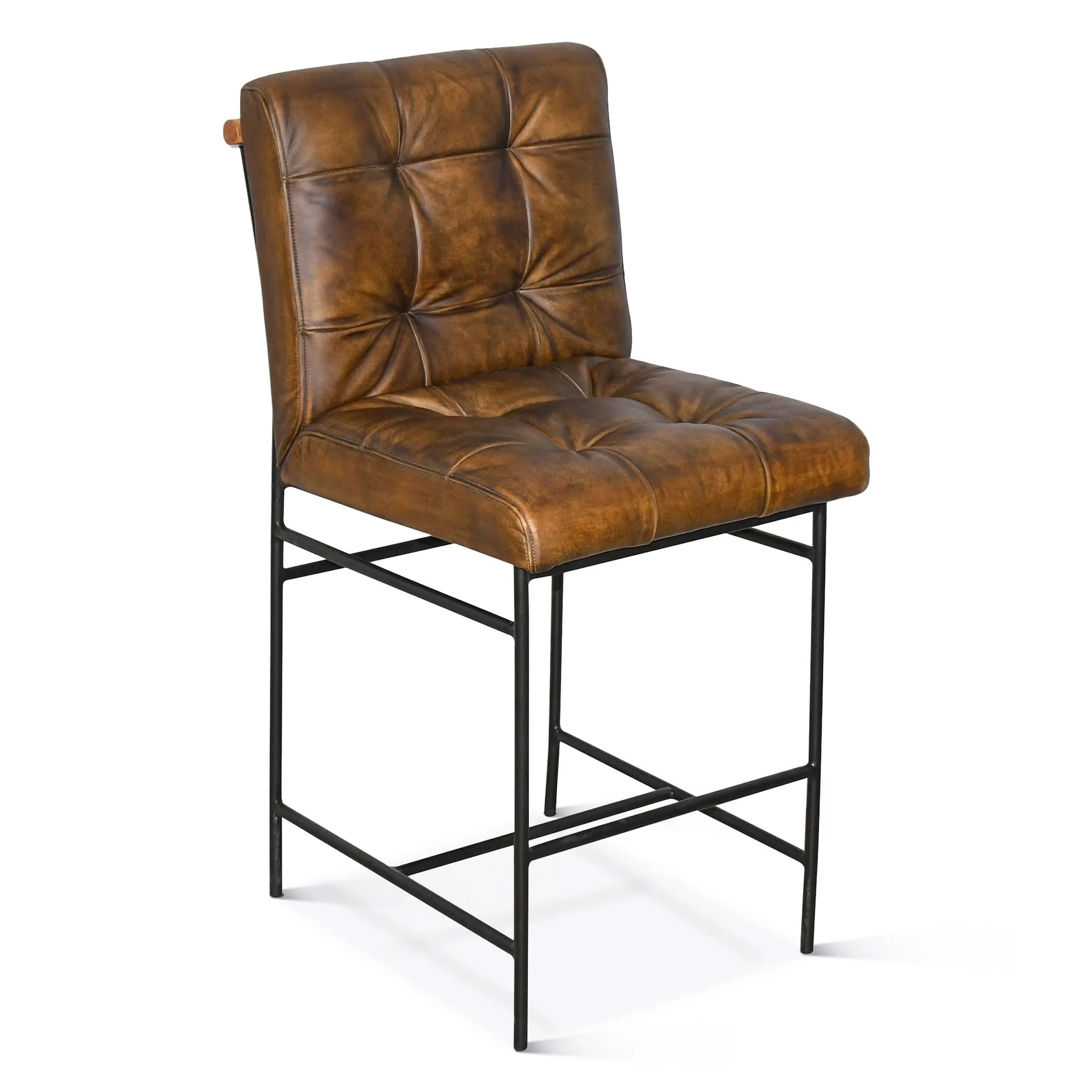 Brisbane Stockton Leather Counter Chair