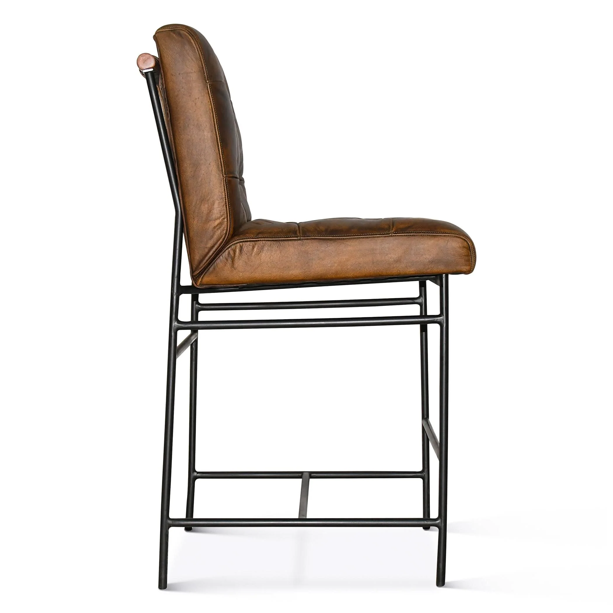 Brisbane Stockton Leather Counter Chair - Image 3