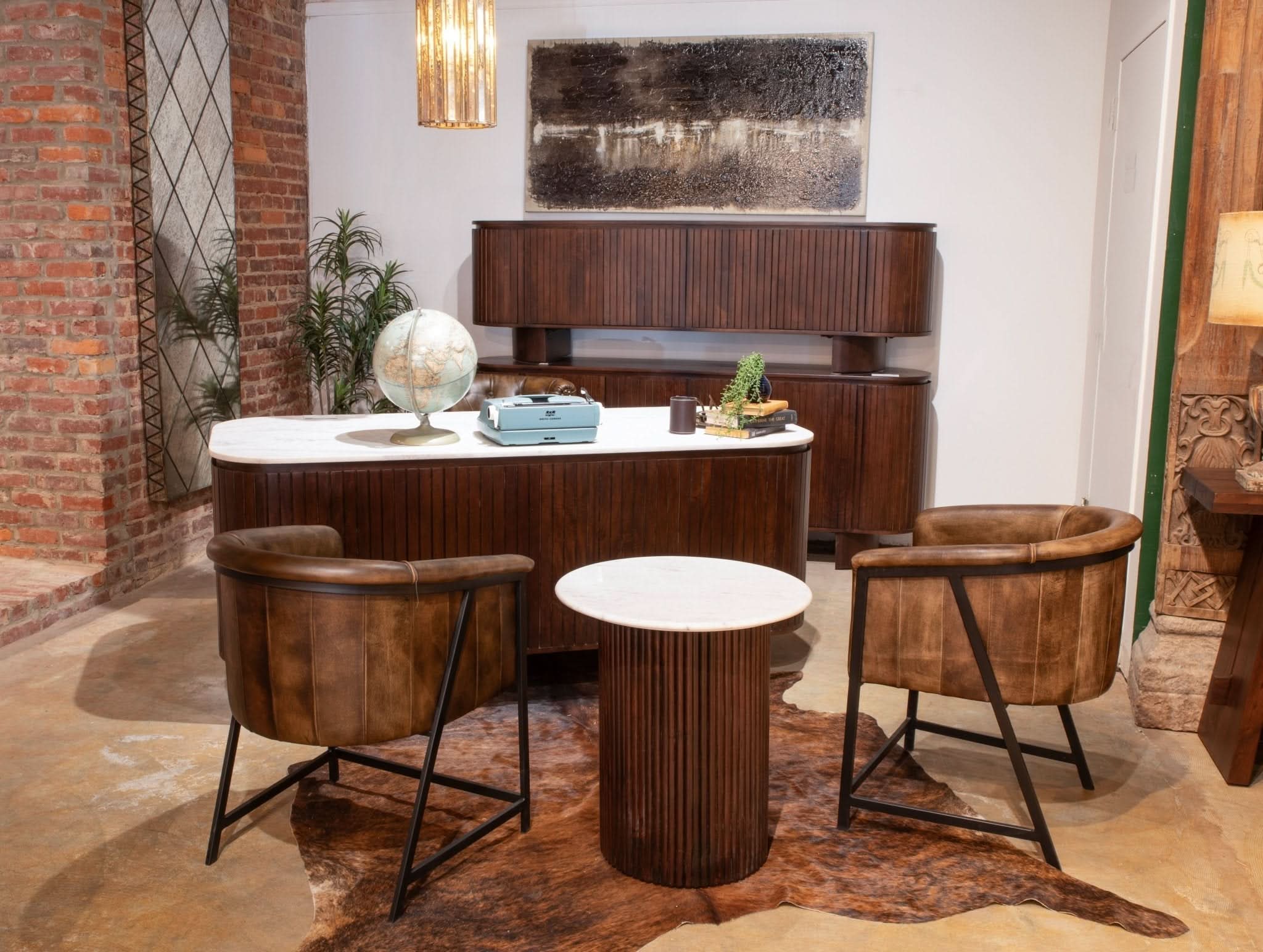 Brisbane Leather Arm Chair - Image 4