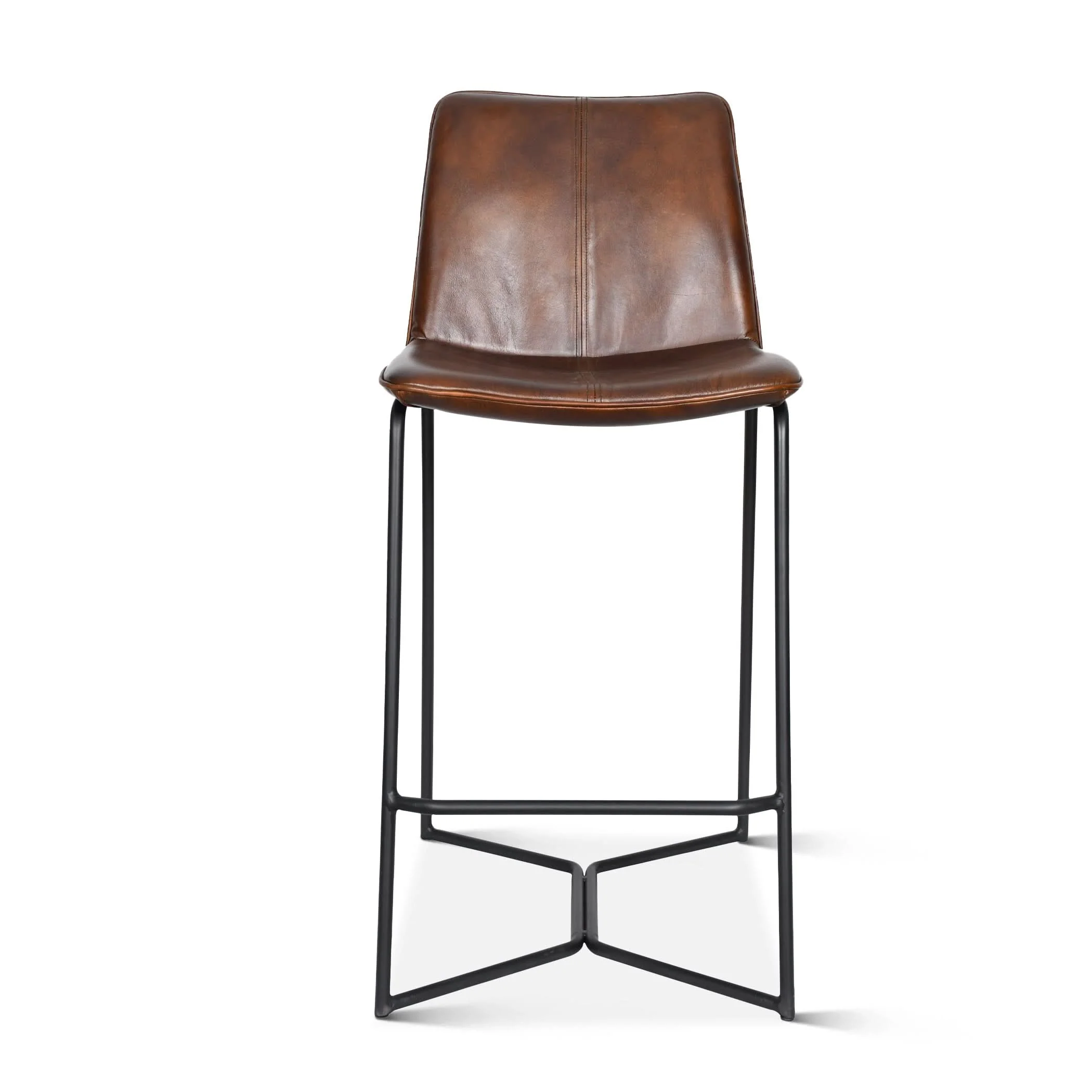 Brisbane Modern Leather Counter Chair
