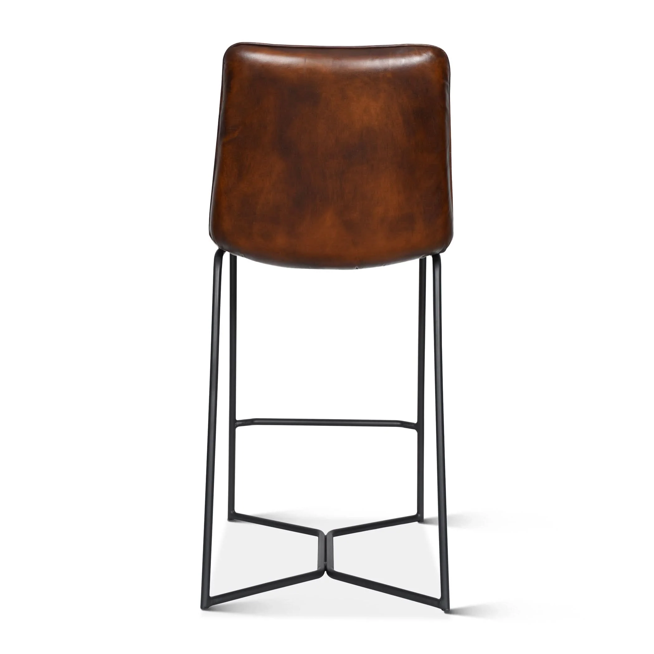 Brisbane Modern Leather Counter Chair - Image 5