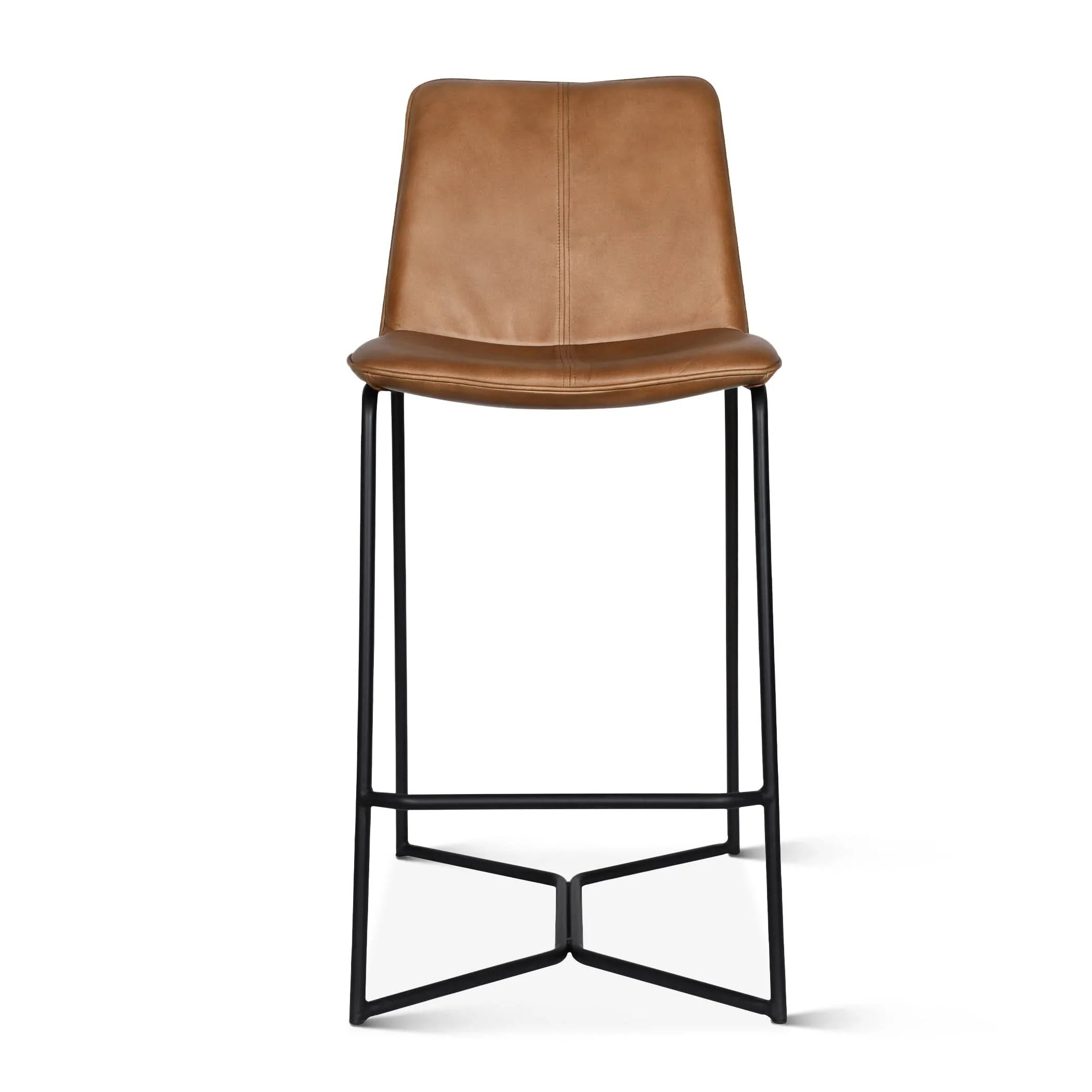 Brisbane Modern Leather Counter Chair - Image 7