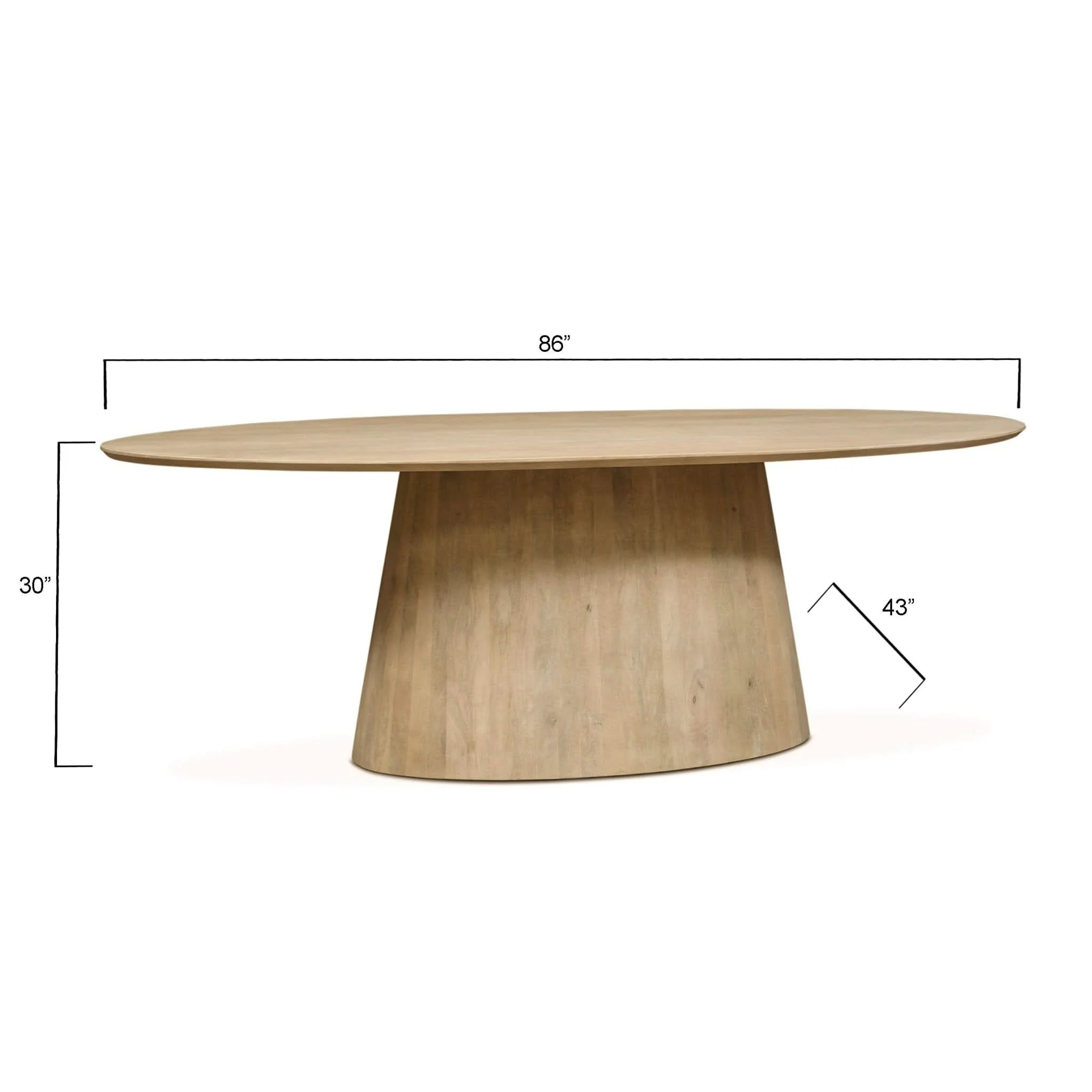 Calabasas Modern Oval Dining Table - Image 4