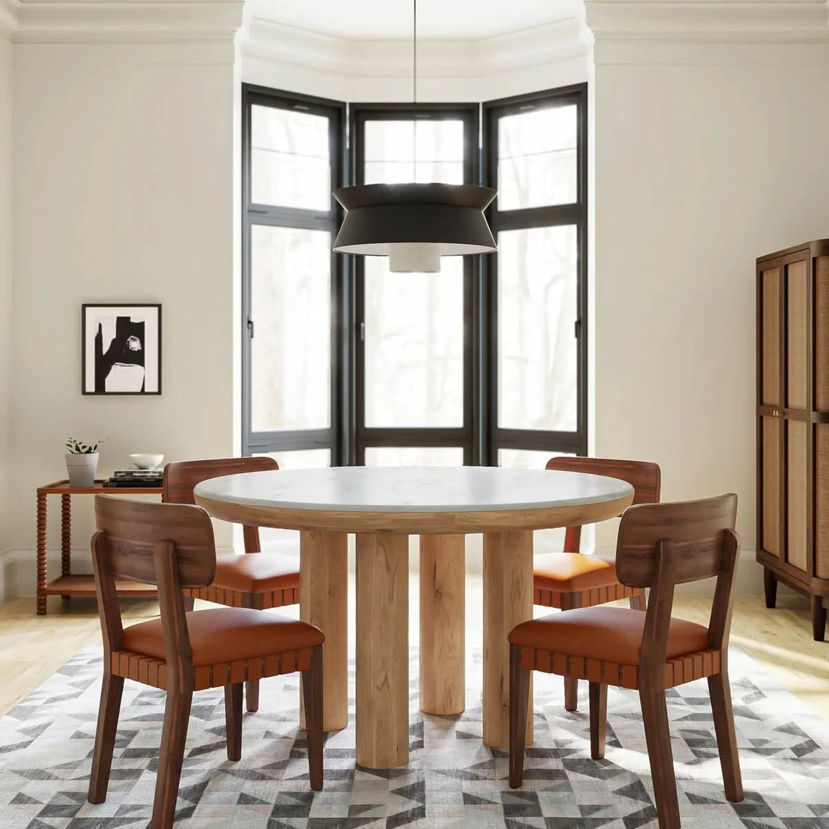 Pillar Round Dining Table - Image 3