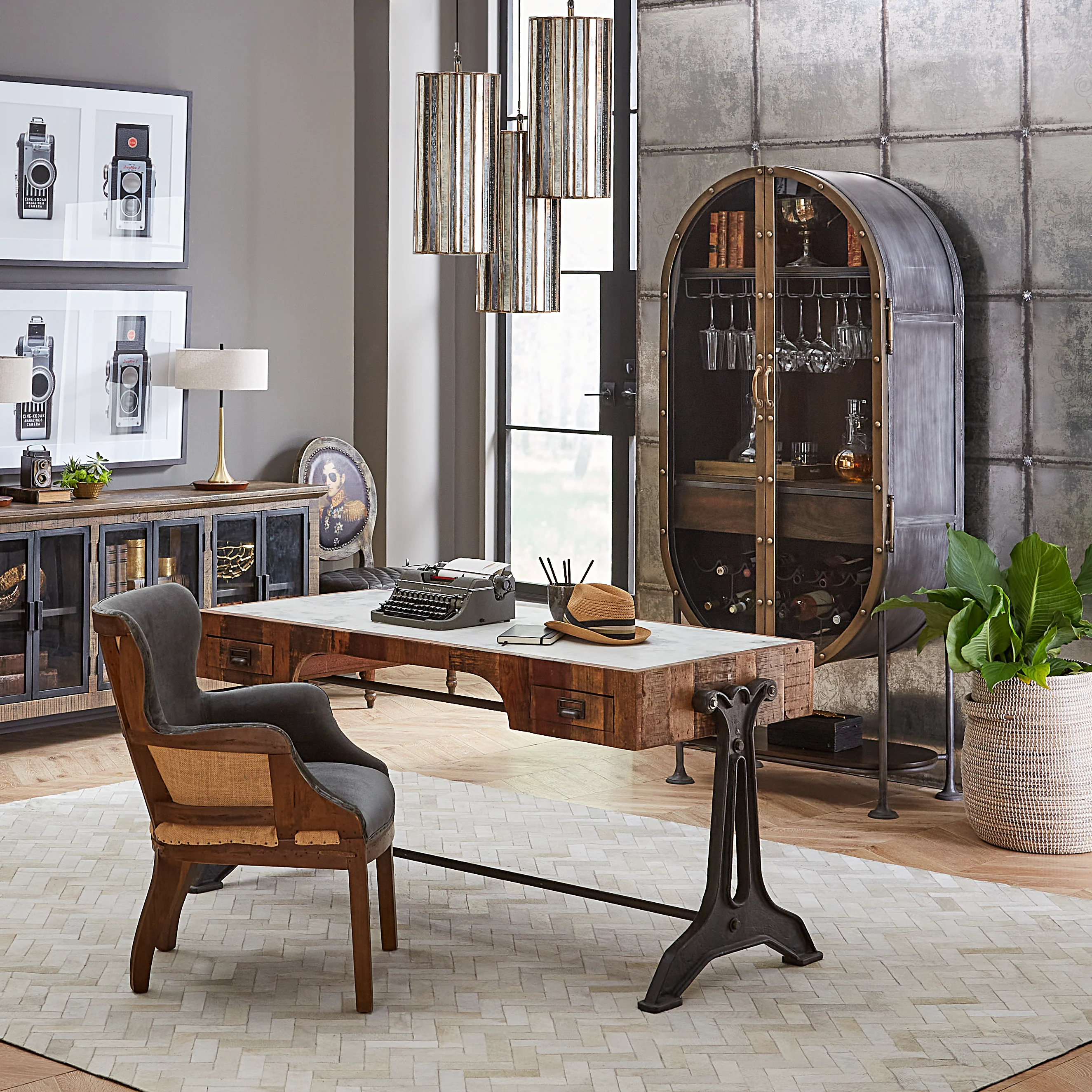 Charles Velvet Armchair - Image 3