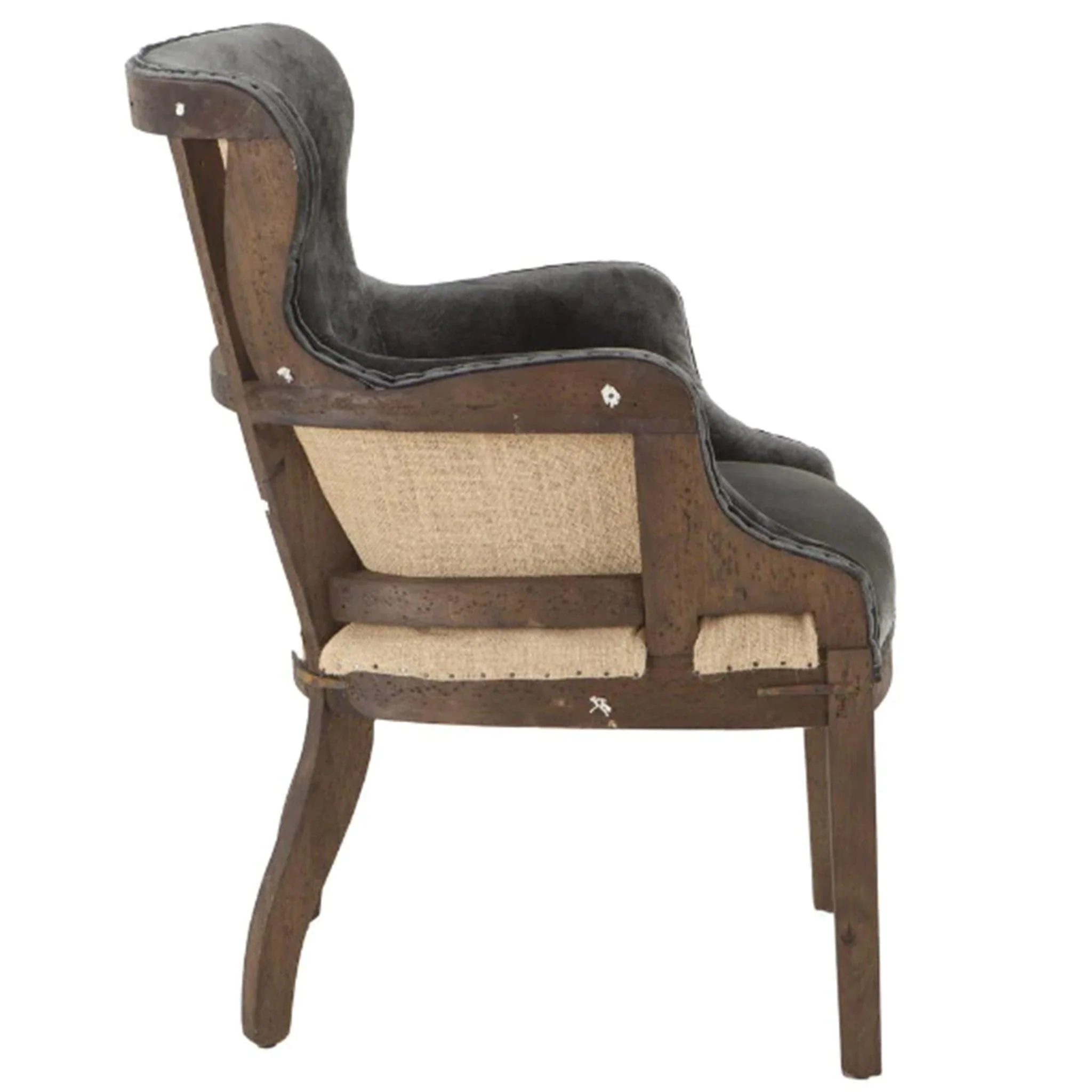 Charles Velvet Armchair - Image 5