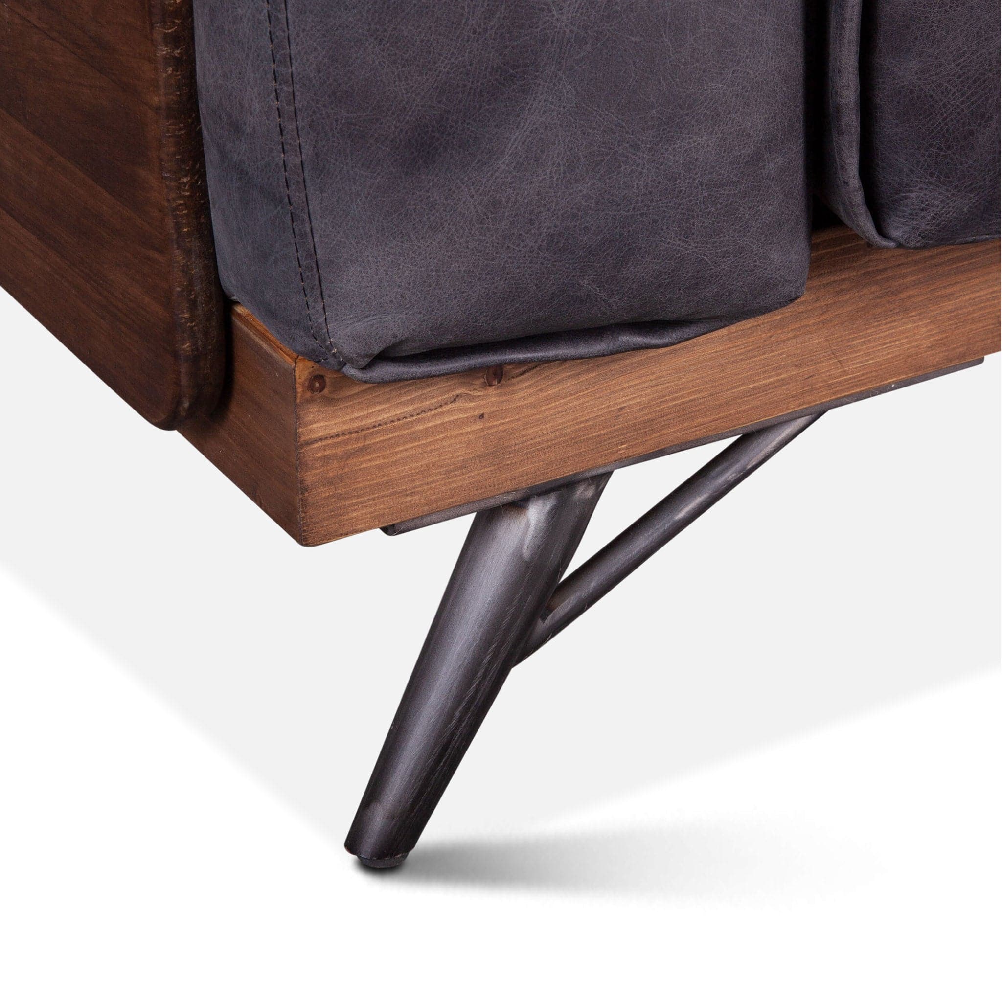 Chiavari Mid Century Leather Arm Chair - Image 5