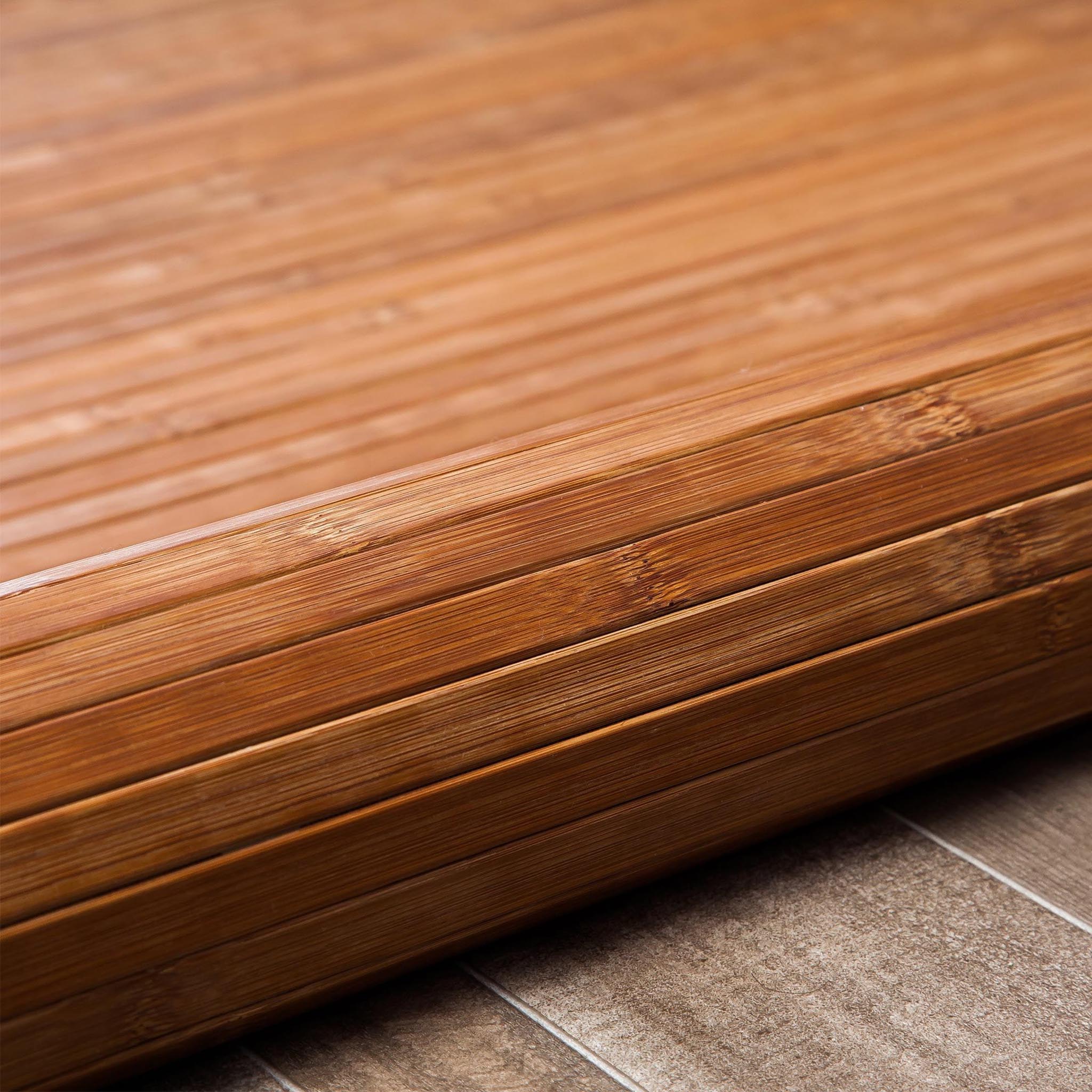 Contemporary Chocolate Bamboo Rug - Image 4