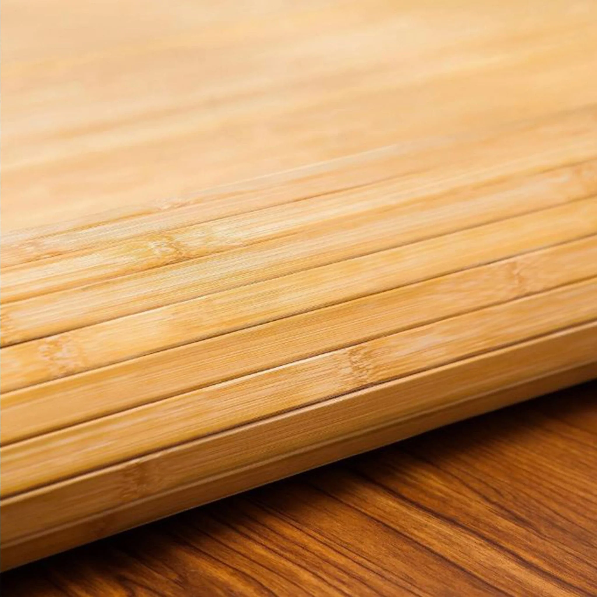 Contemporary Natural Bamboo Rug - Image 4