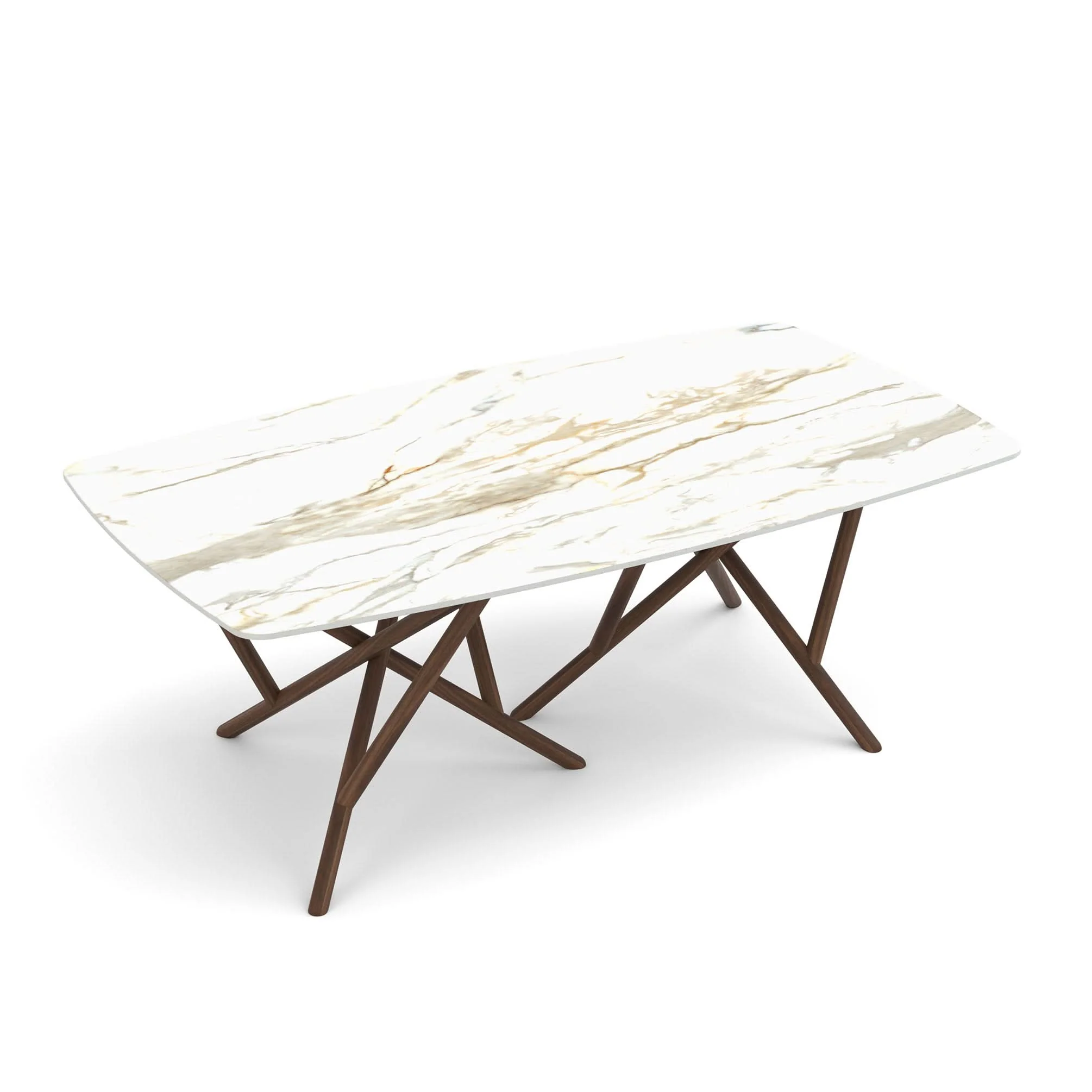 Copeland Baton Sintered Stone Boat Shaped Top Table