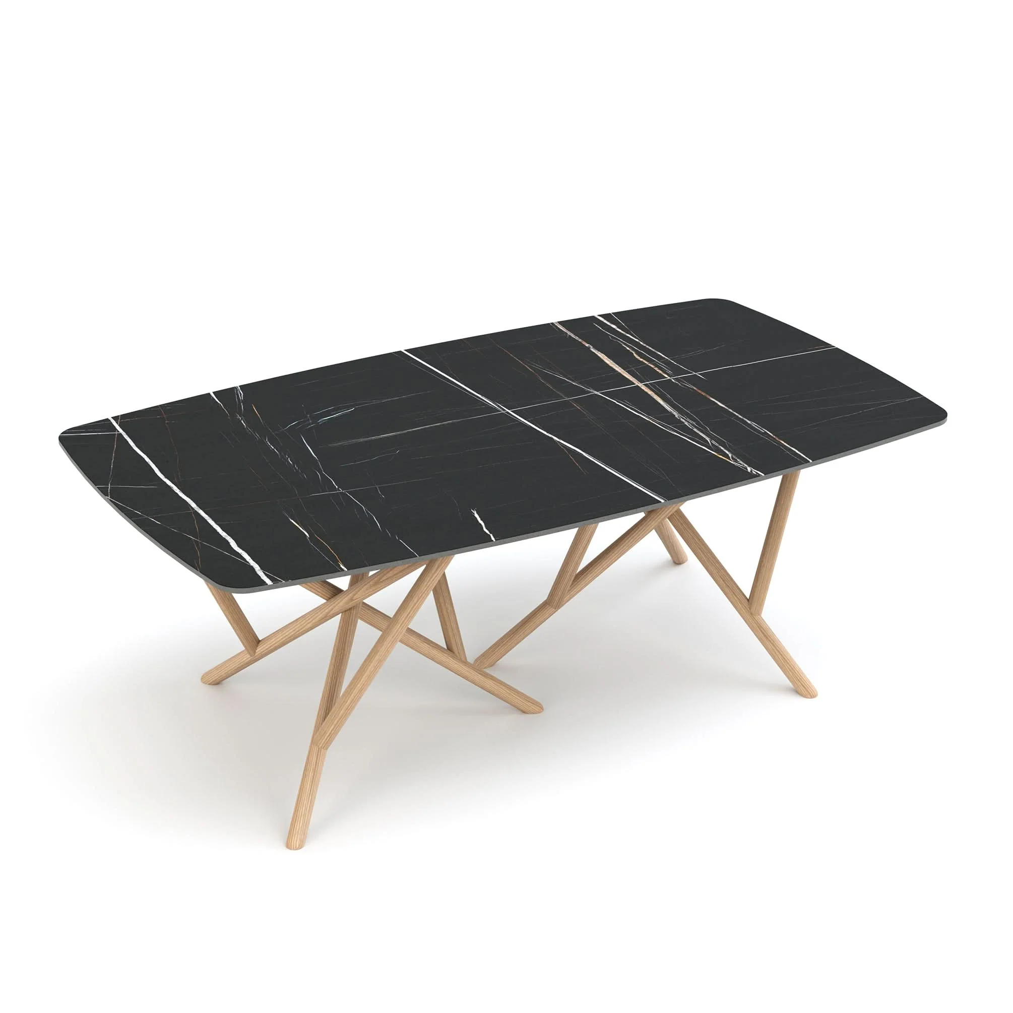 Copeland Baton Sintered Stone Boat Shaped Top Table - Image 7