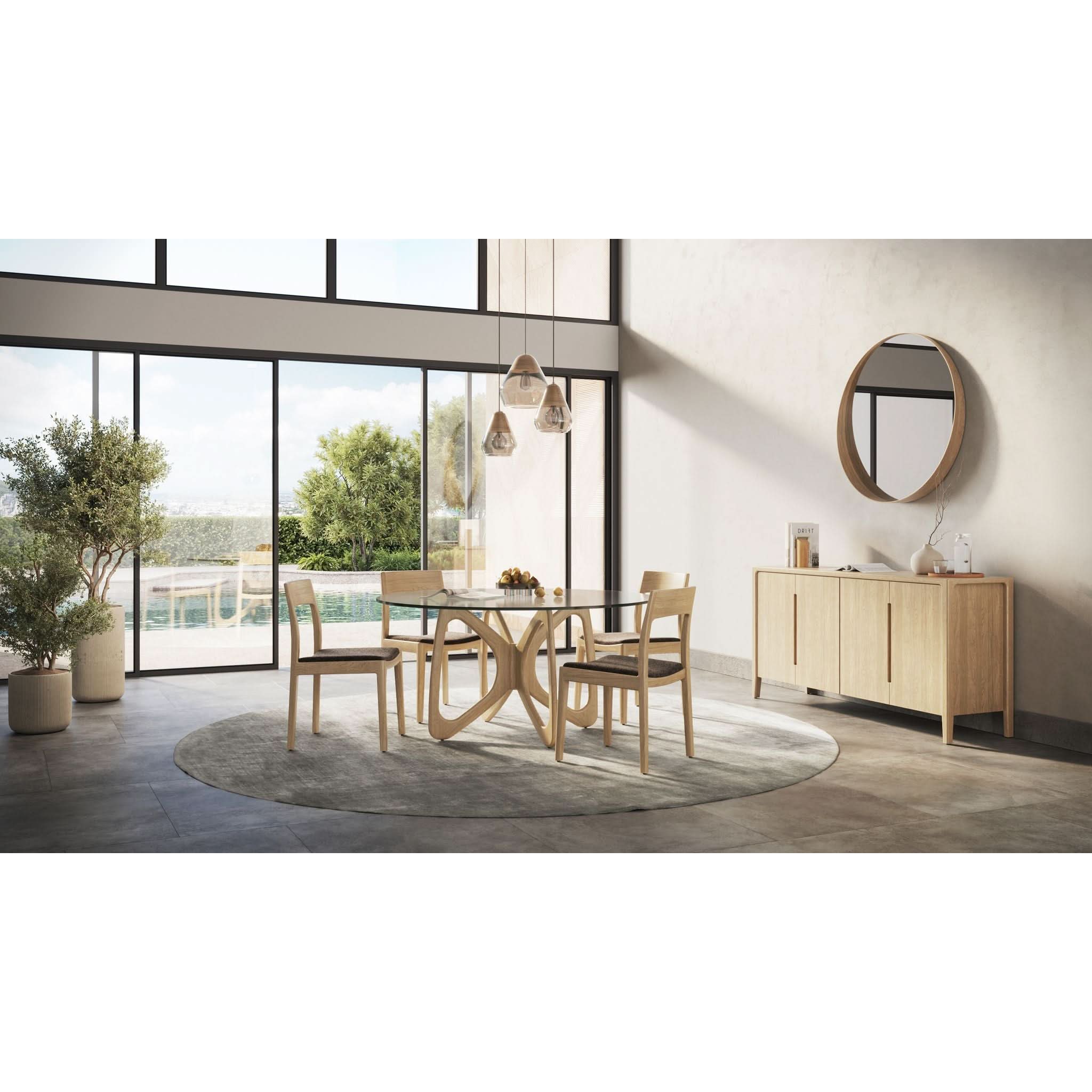Copeland Butterfly Round Glass Top Table - Image 4