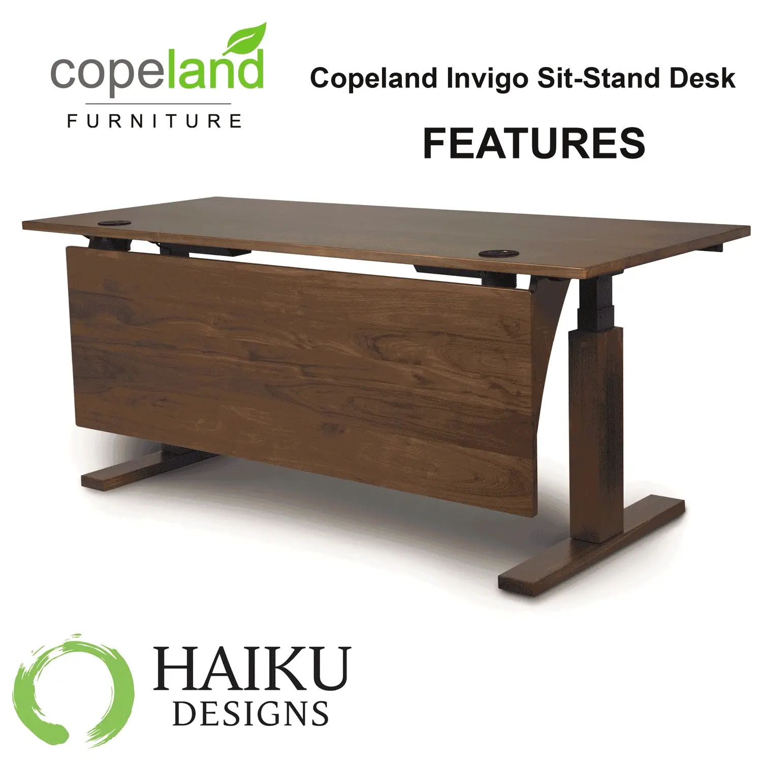 Copeland Invigo Executive Sit-Stand Desk Walnut - Image 11