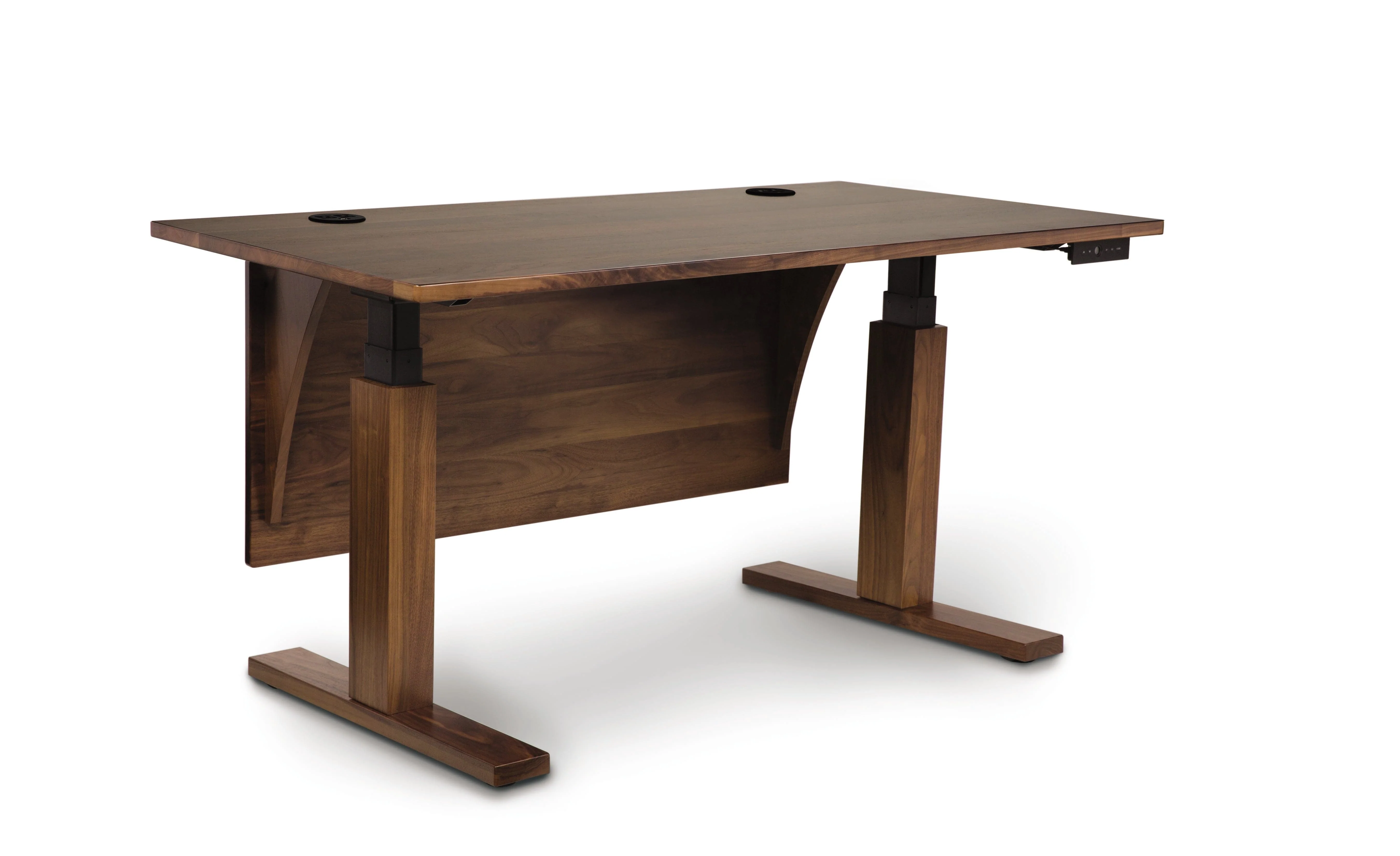 Copeland Invigo Executive Sit-Stand Desk Walnut - Image 3