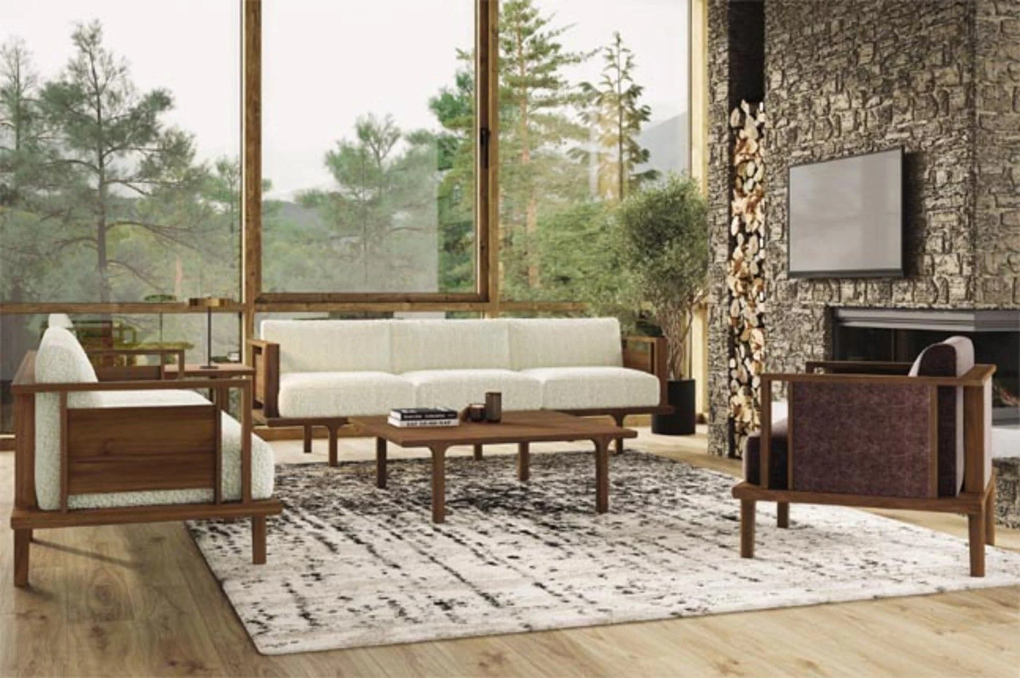 Copeland Sierra Armchair with Wood Panels - Image 11