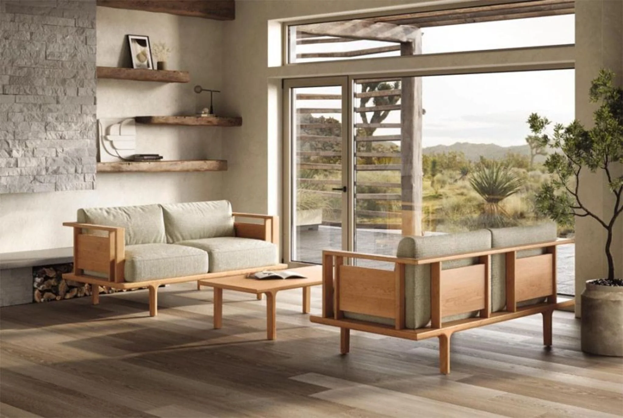 Copeland Sierra Armchair with Wood Panels - Image 7