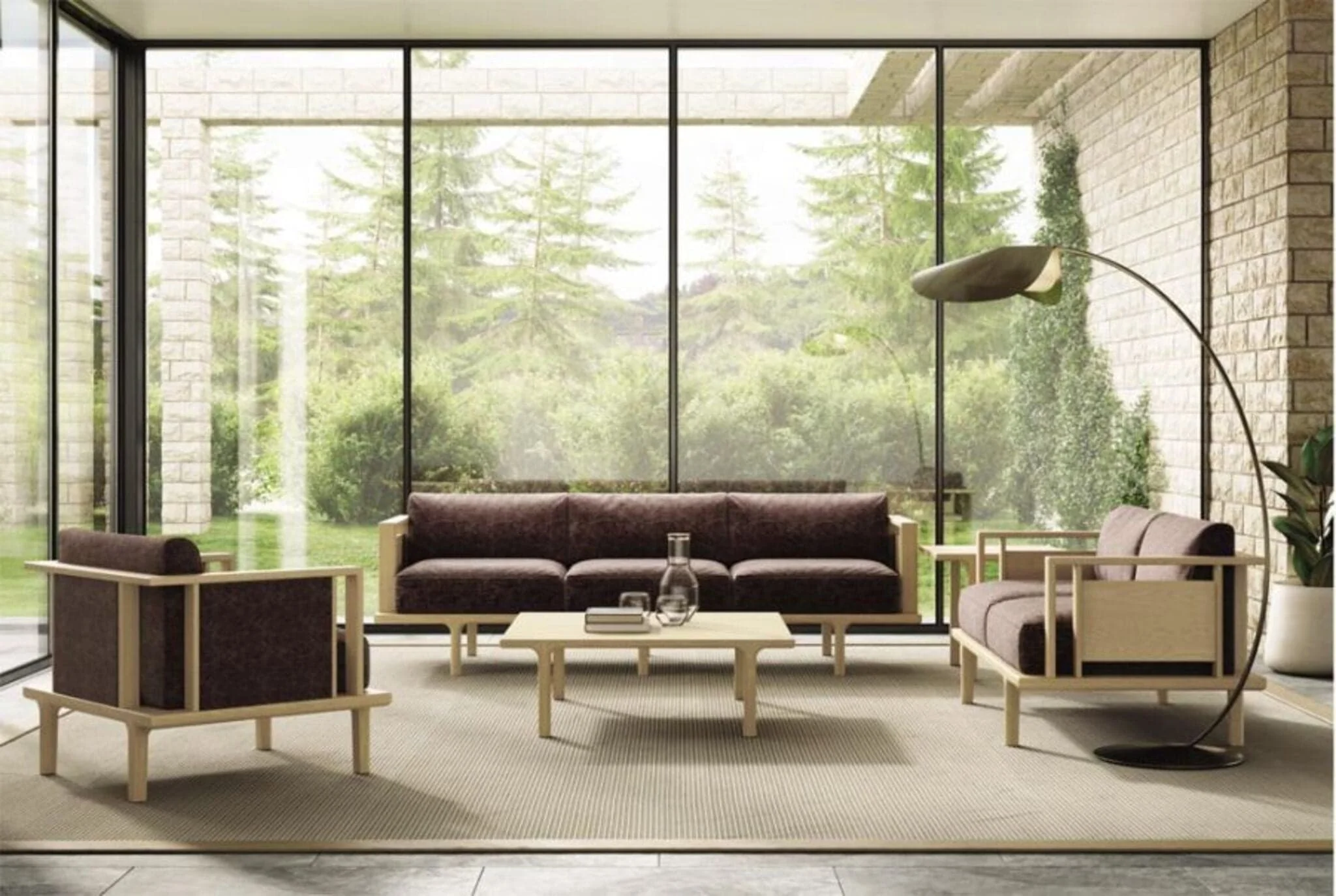 Copeland Sierra Armchair with Wood Panels - Image 9