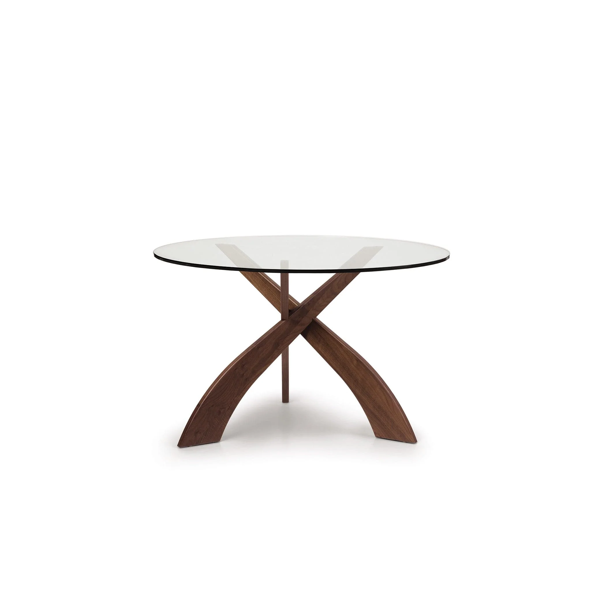 Copeland Statements Entwine Round Glass Top Dining Table - Image 2