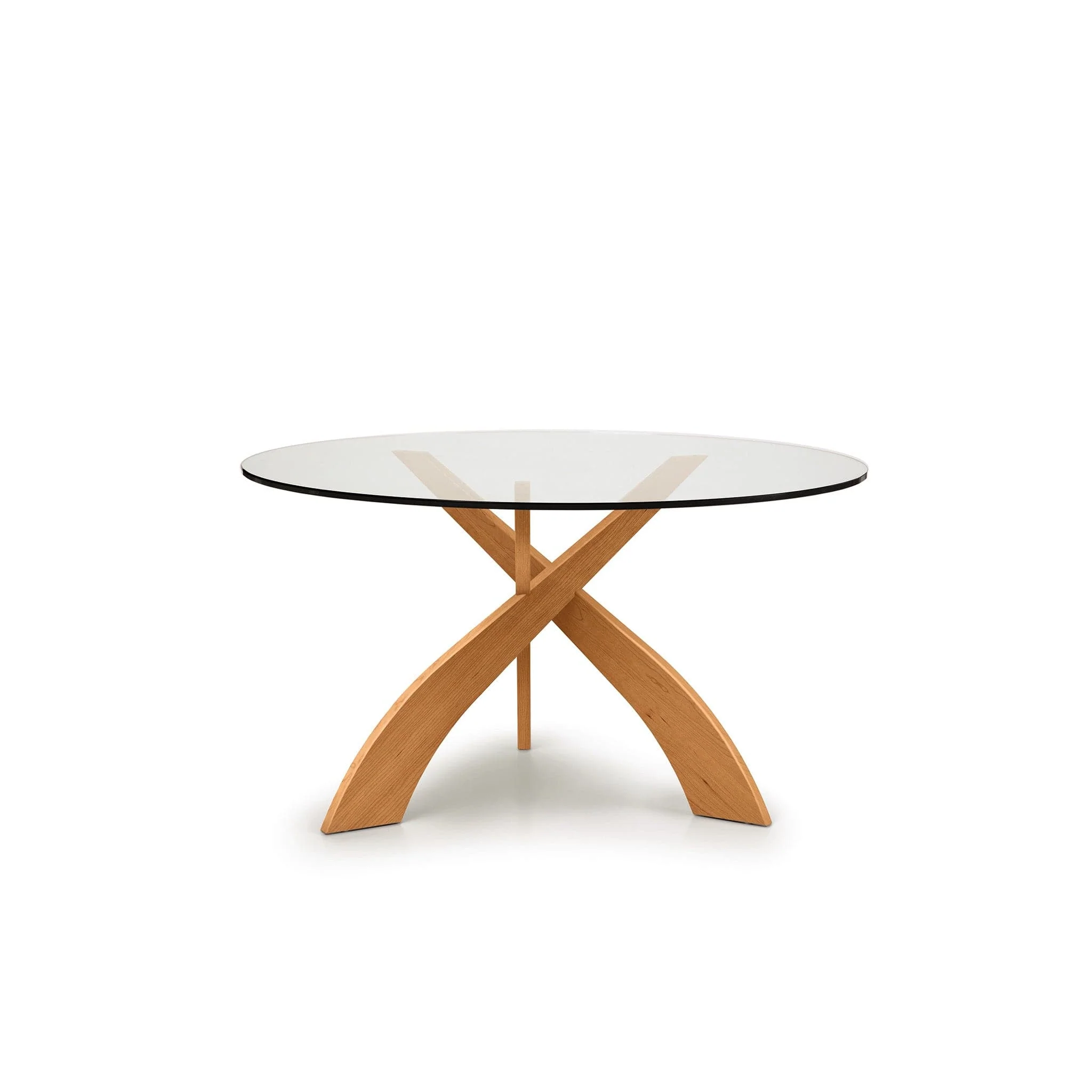 Copeland Statements Entwine Round Glass Top Dining Table - Image 4