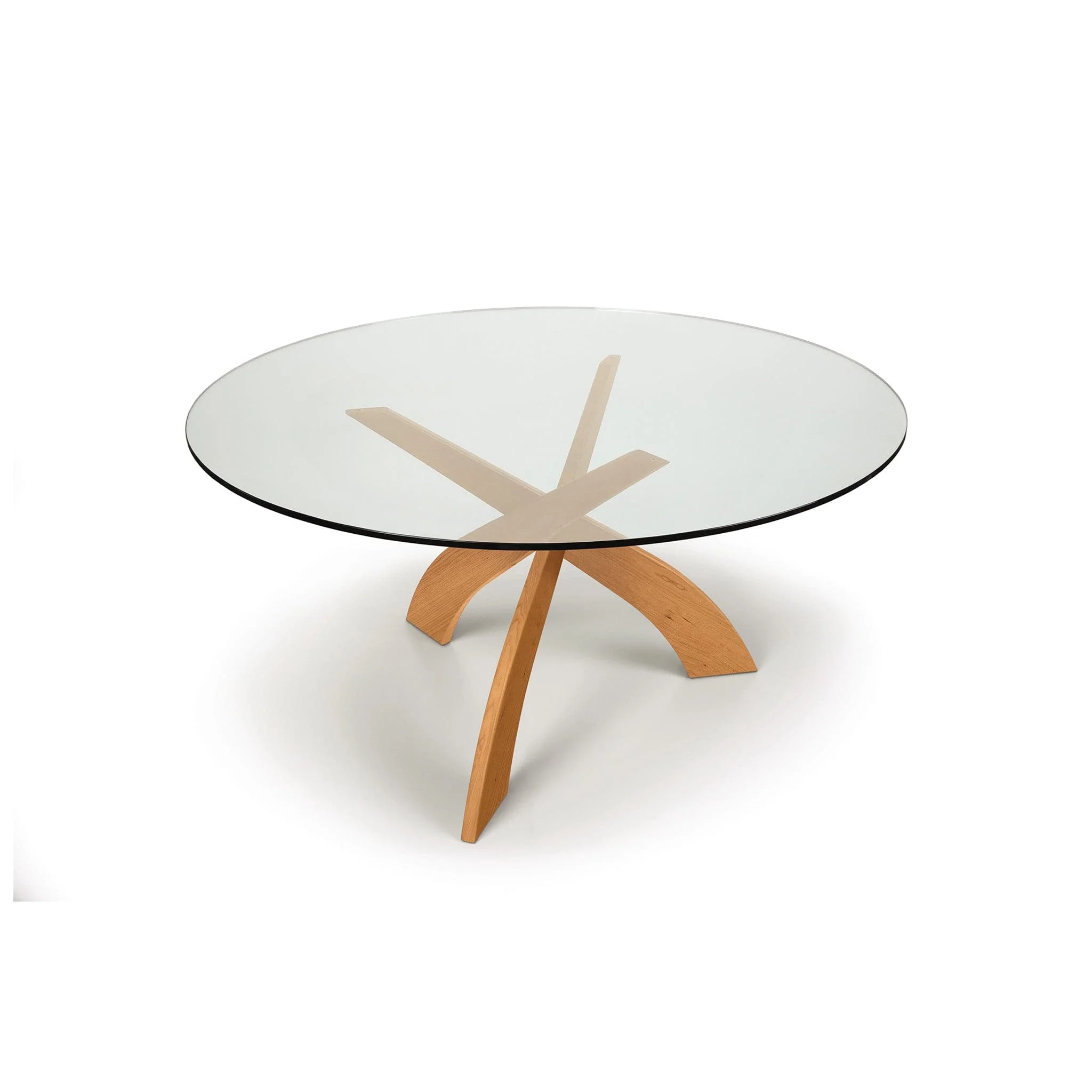 Copeland Statements Entwine Round Glass Top Dining Table - Image 5