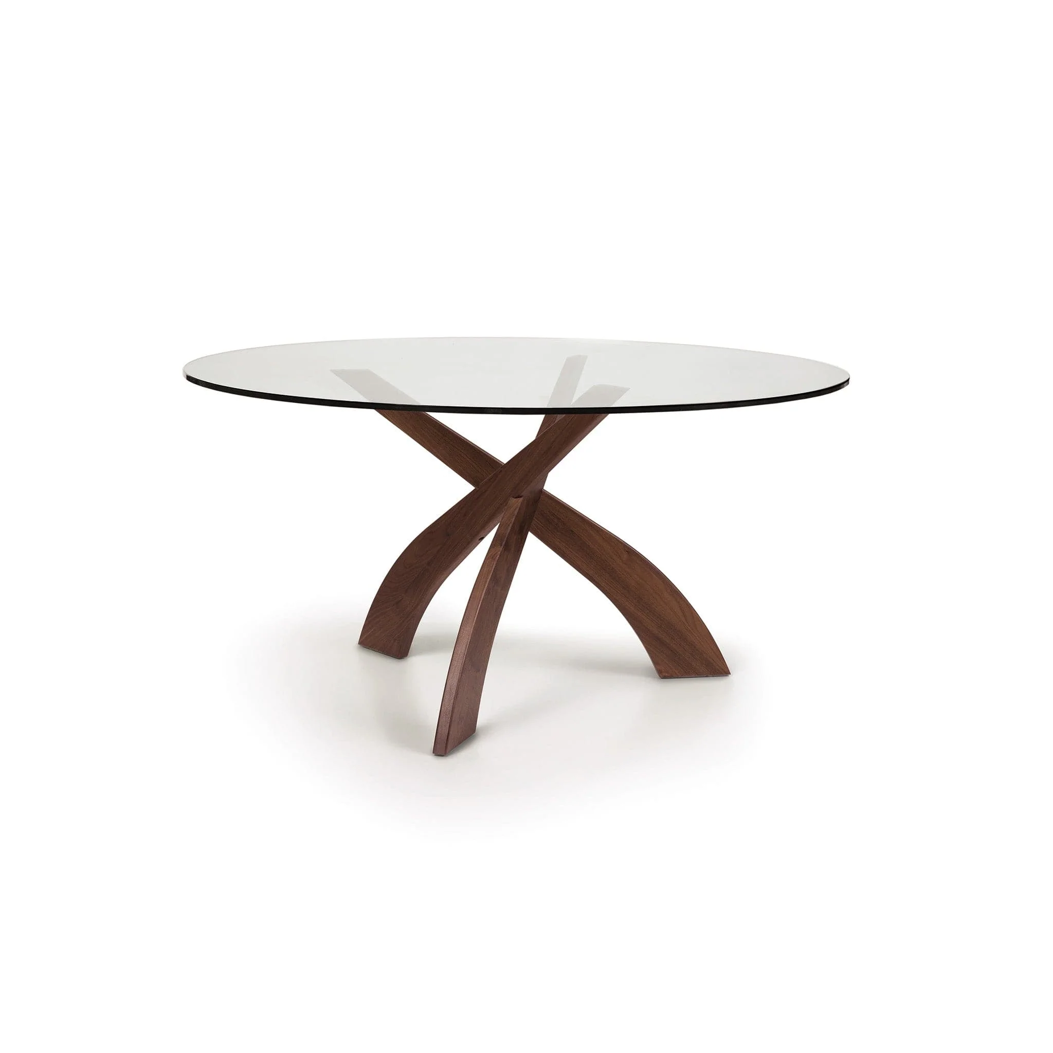 Copeland Statements Entwine Round Glass Top Dining Table - Image 6