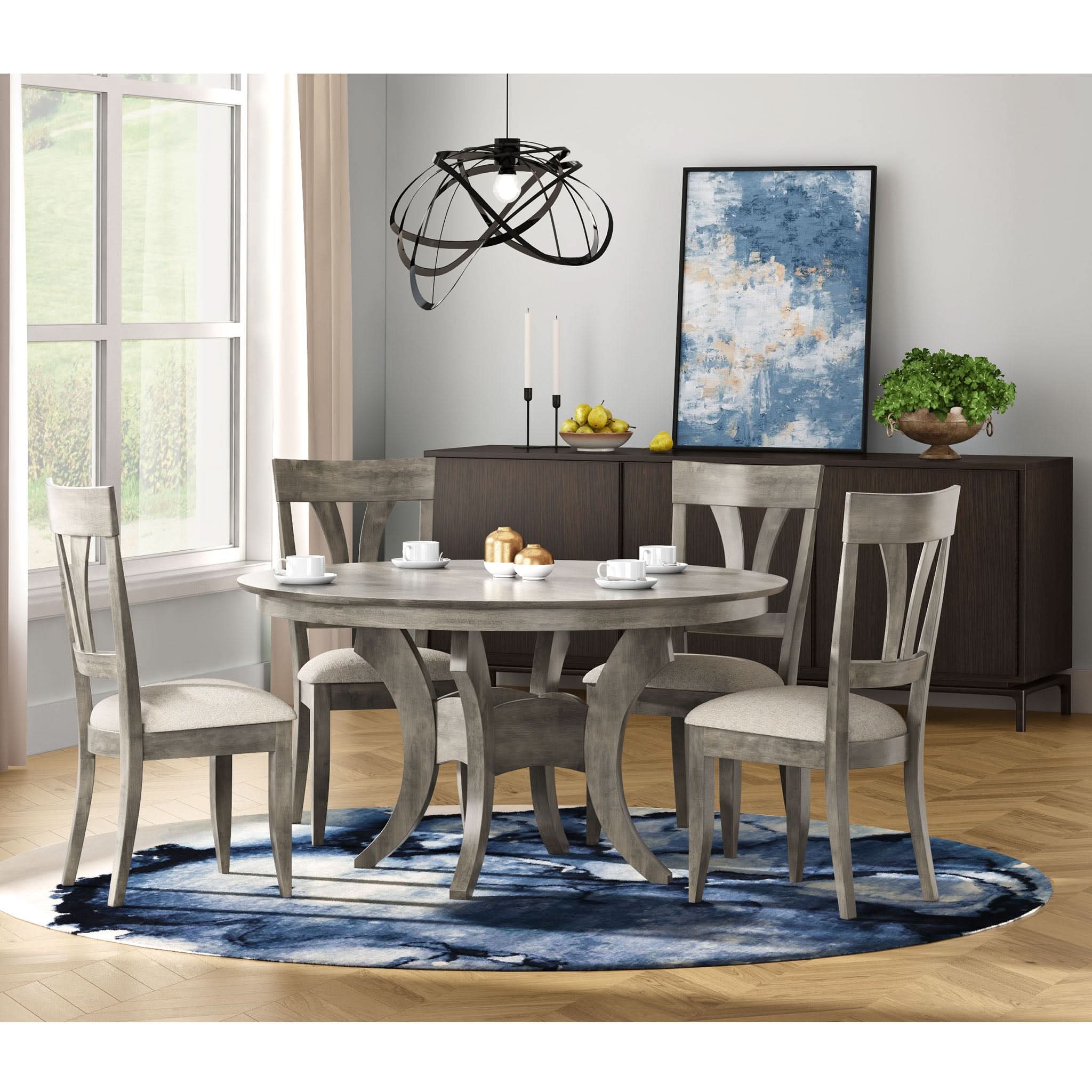 Crescent Round Dining Table - Image 4