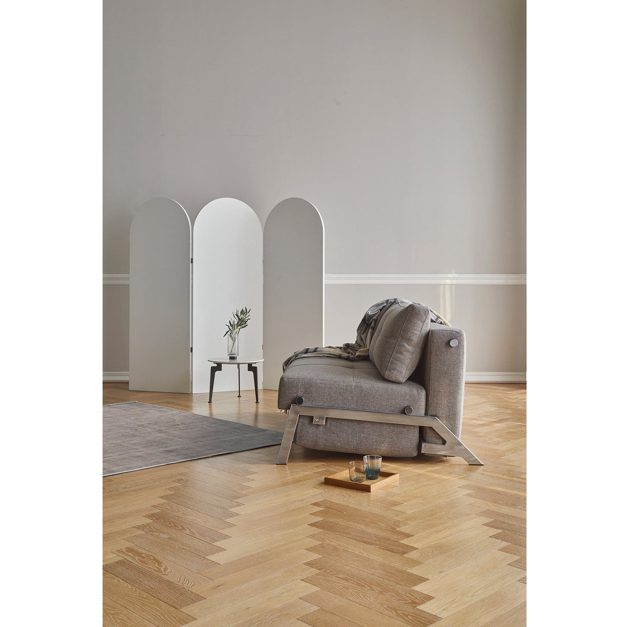 Cubed Full Size Sofa Bed With Chrome Legs - Image 15