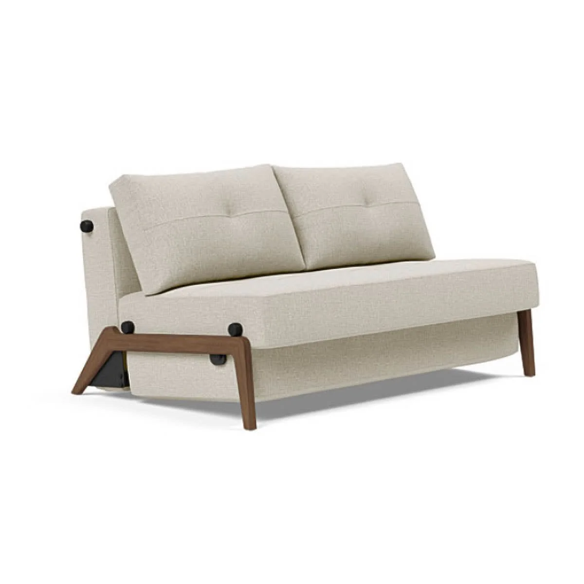 Cubed Full Size Sofa Bed With Dark Wood Legs - Image 12