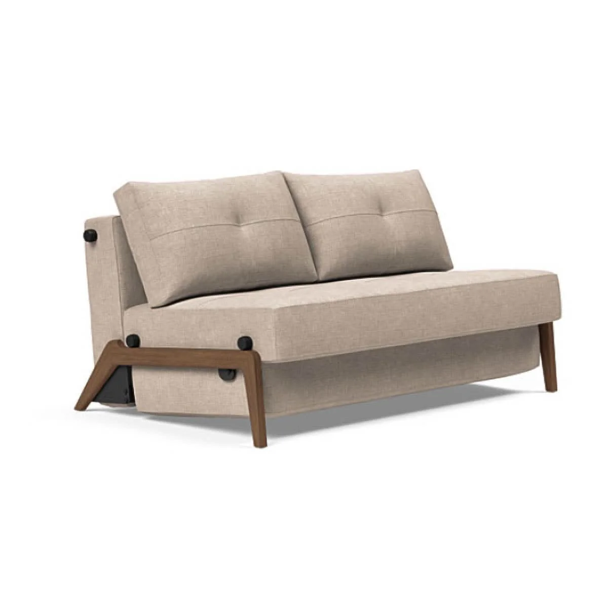 Cubed Full Size Sofa Bed With Dark Wood Legs - Image 16