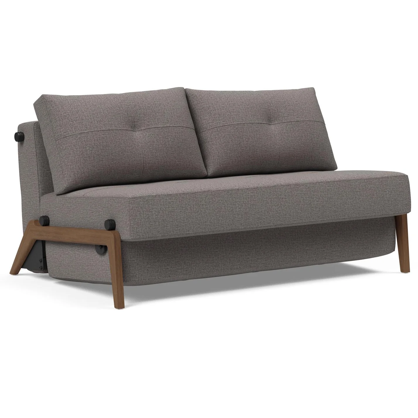 Cubed Full Size Sofa Bed With Dark Wood Legs - Image 3