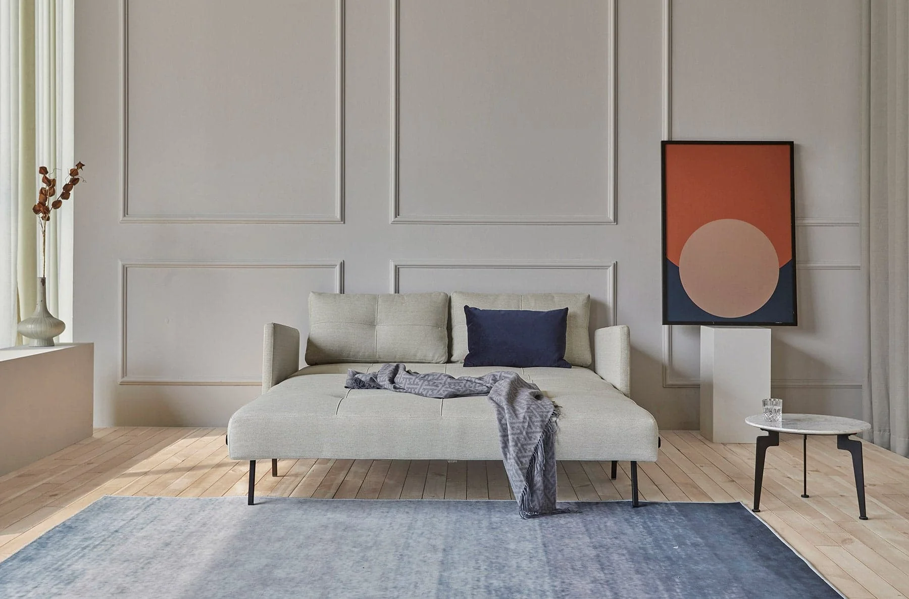 Cubed Queen Size Sofa Bed With Arms - Image 12