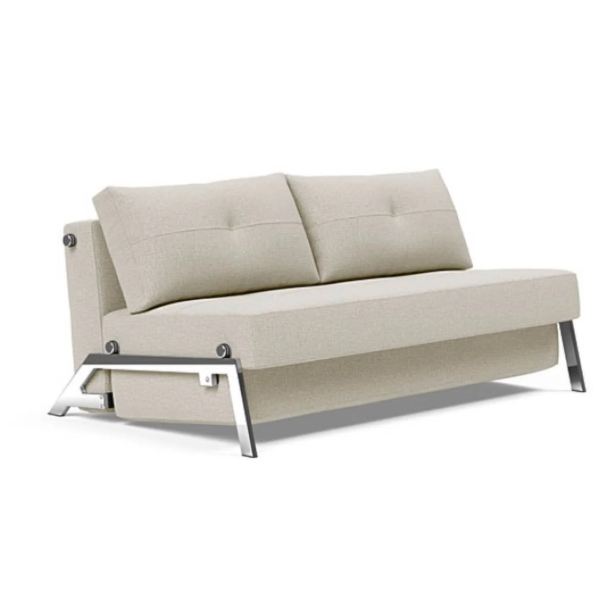 Cubed Queen size Sofa Bed With Chrome Legs - Image 15