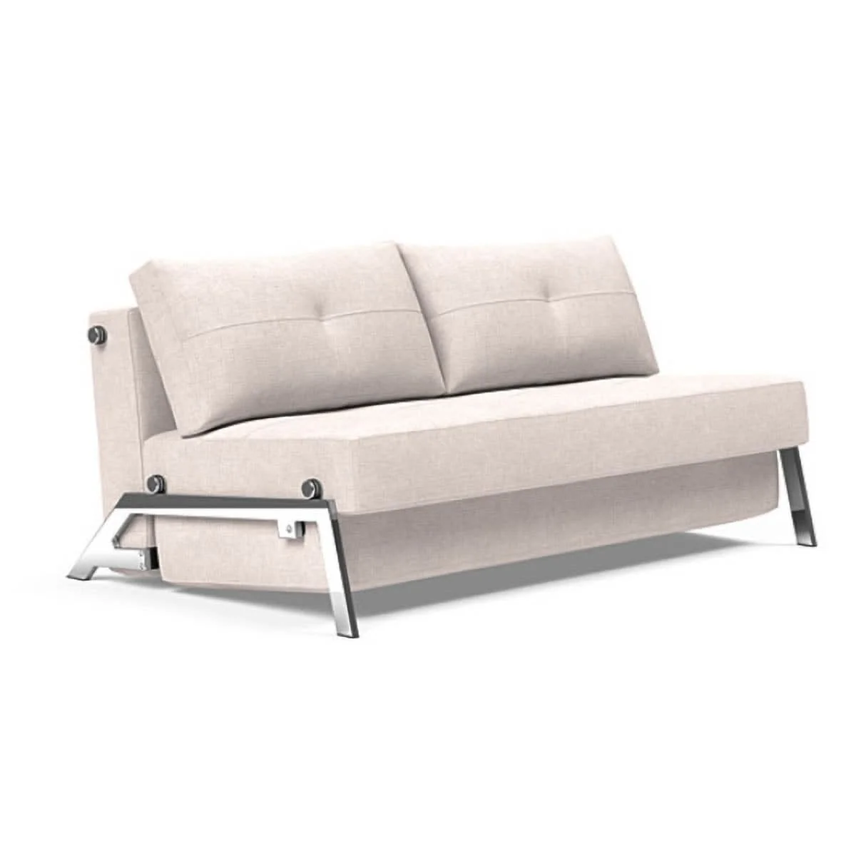 Cubed Queen size Sofa Bed With Chrome Legs - Image 17